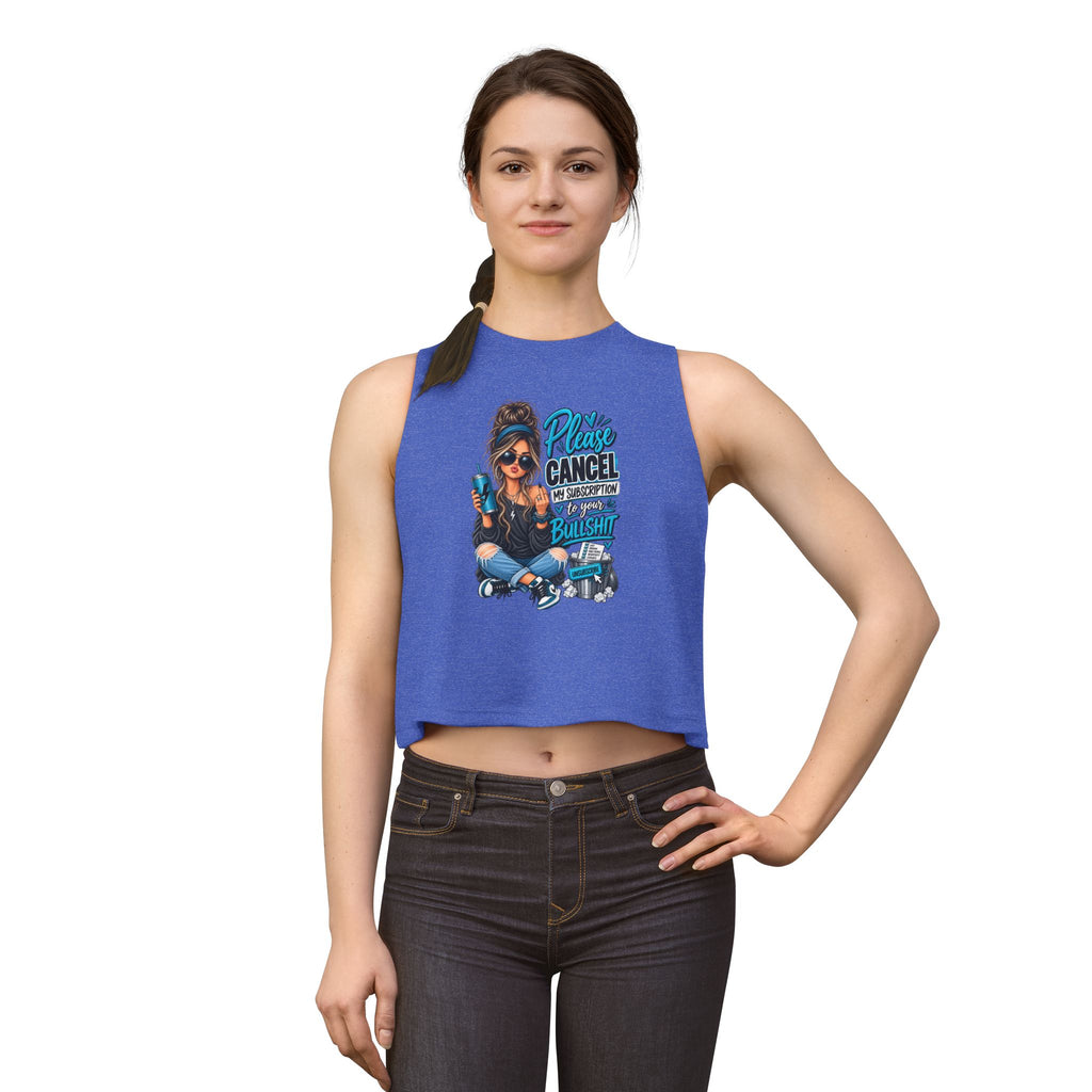 Please Cancel My Subscription I’m Uninterested Crop Top — Trendy Graphic Women's Tank