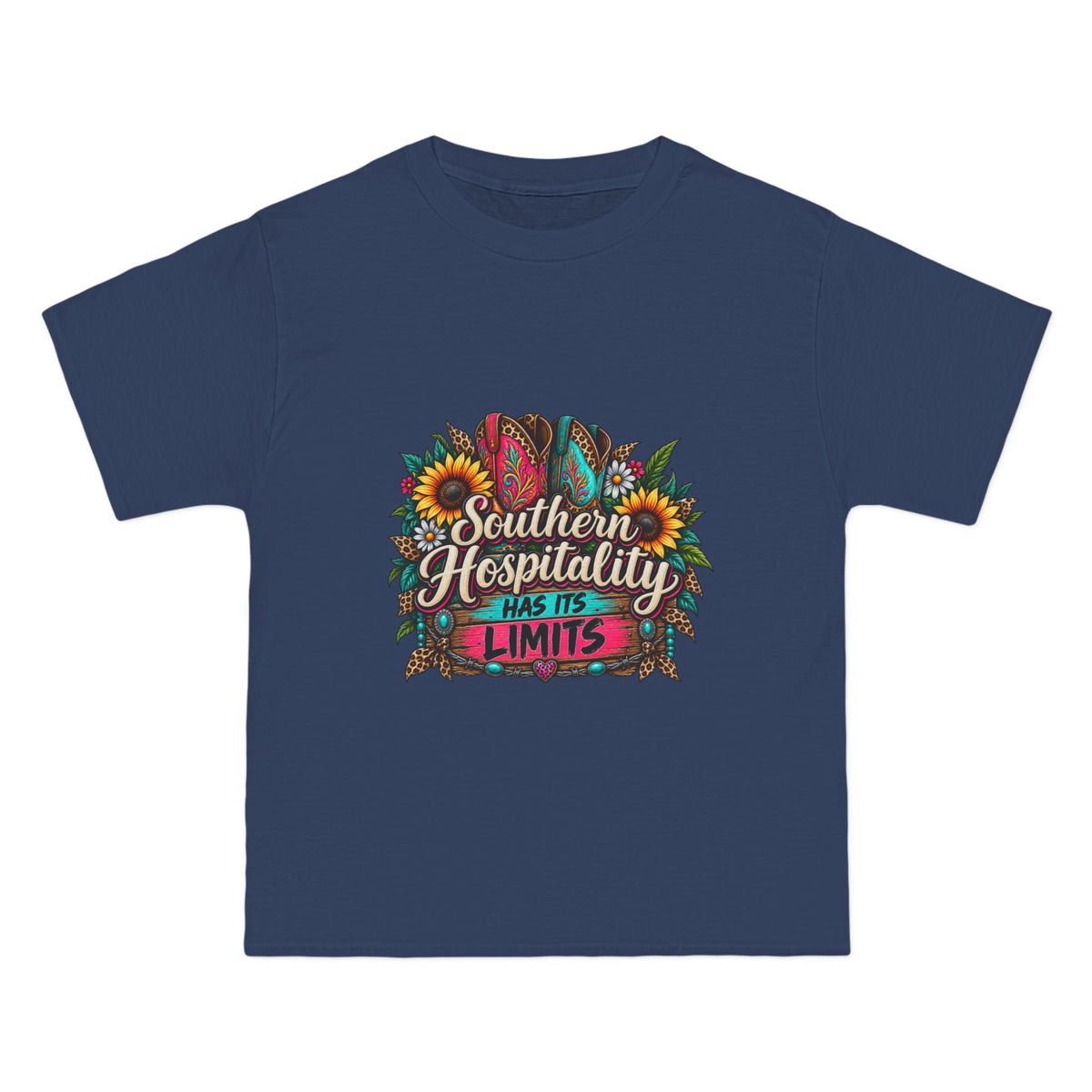 Southern Hospitality T-Shirt – Sunflower & Floral Graphic Tee