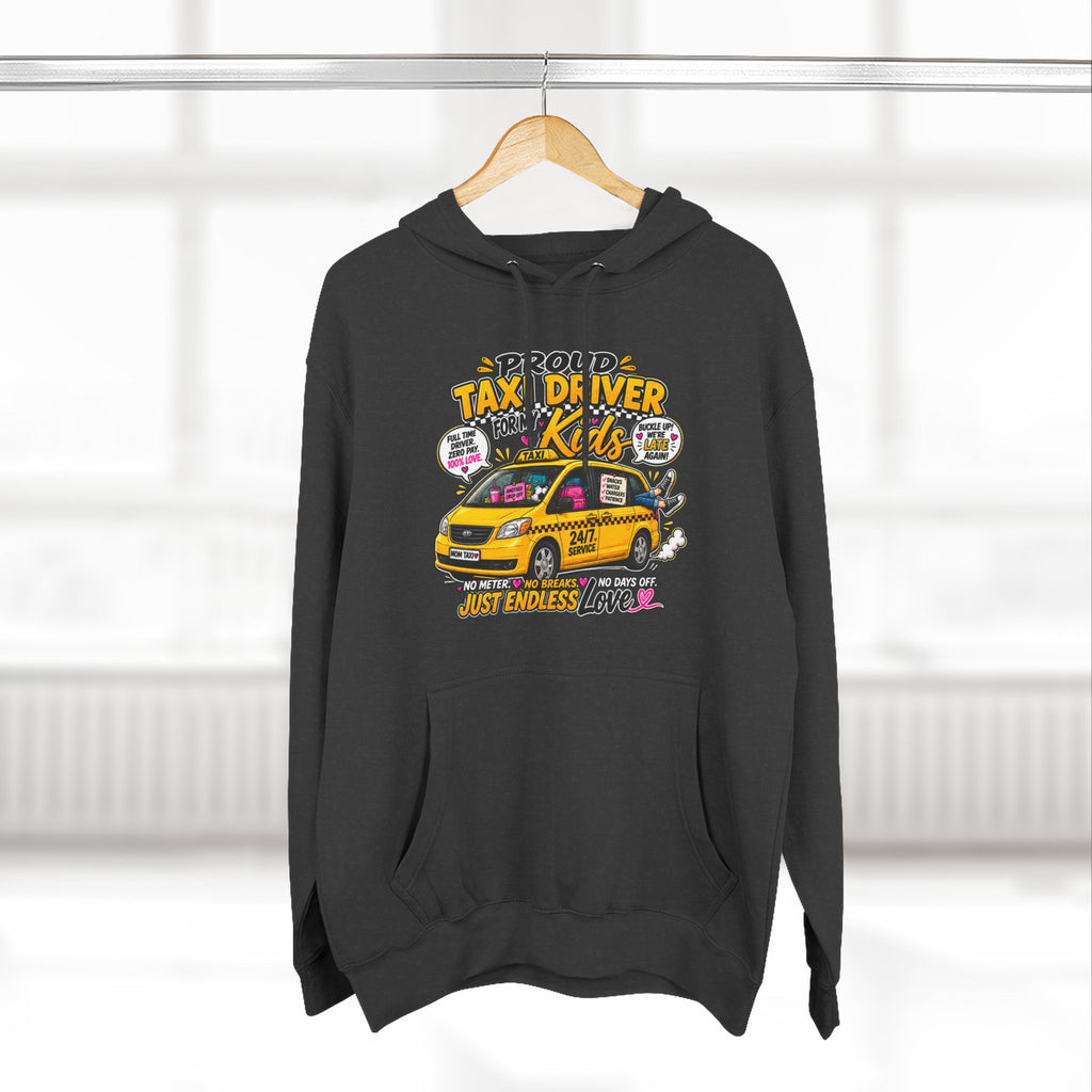 Taxi Driver Kids Hoodie — Cute Yellow Cab Graphic Pullover (Just Endless Love)