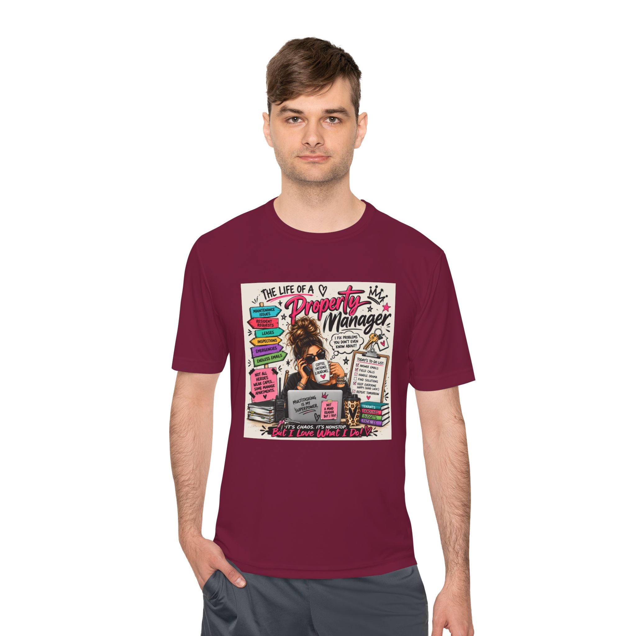 Property Manager T‑Shirt – 'The Life of a Property Manager' Graphic Tee (Funny Real Estate Gift)