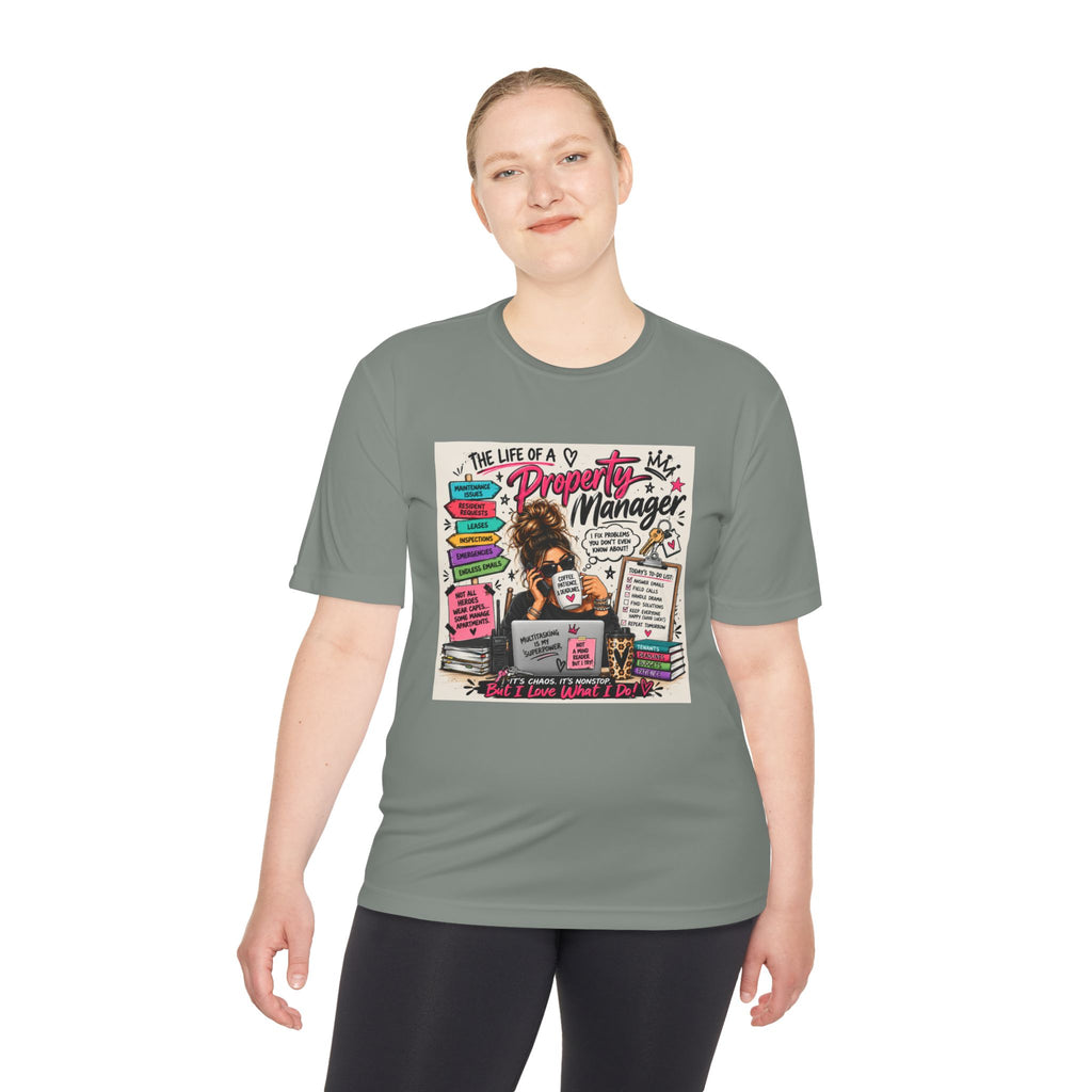 Property Manager T‑Shirt – 'The Life of a Property Manager' Graphic Tee (Funny Real Estate Gift)