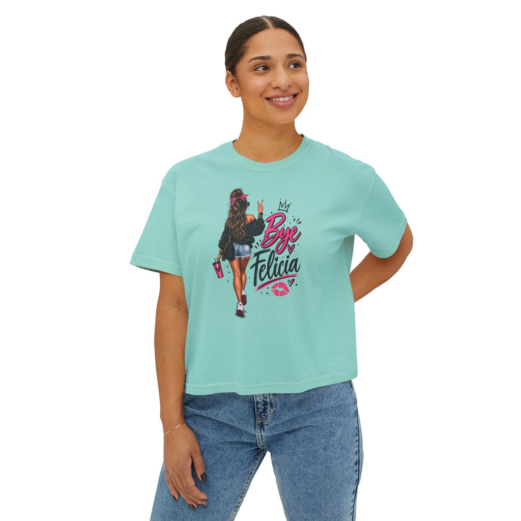 Bye Felicia Boxy Tee — Sassy Women's Cropped Graphic T‑Shirt