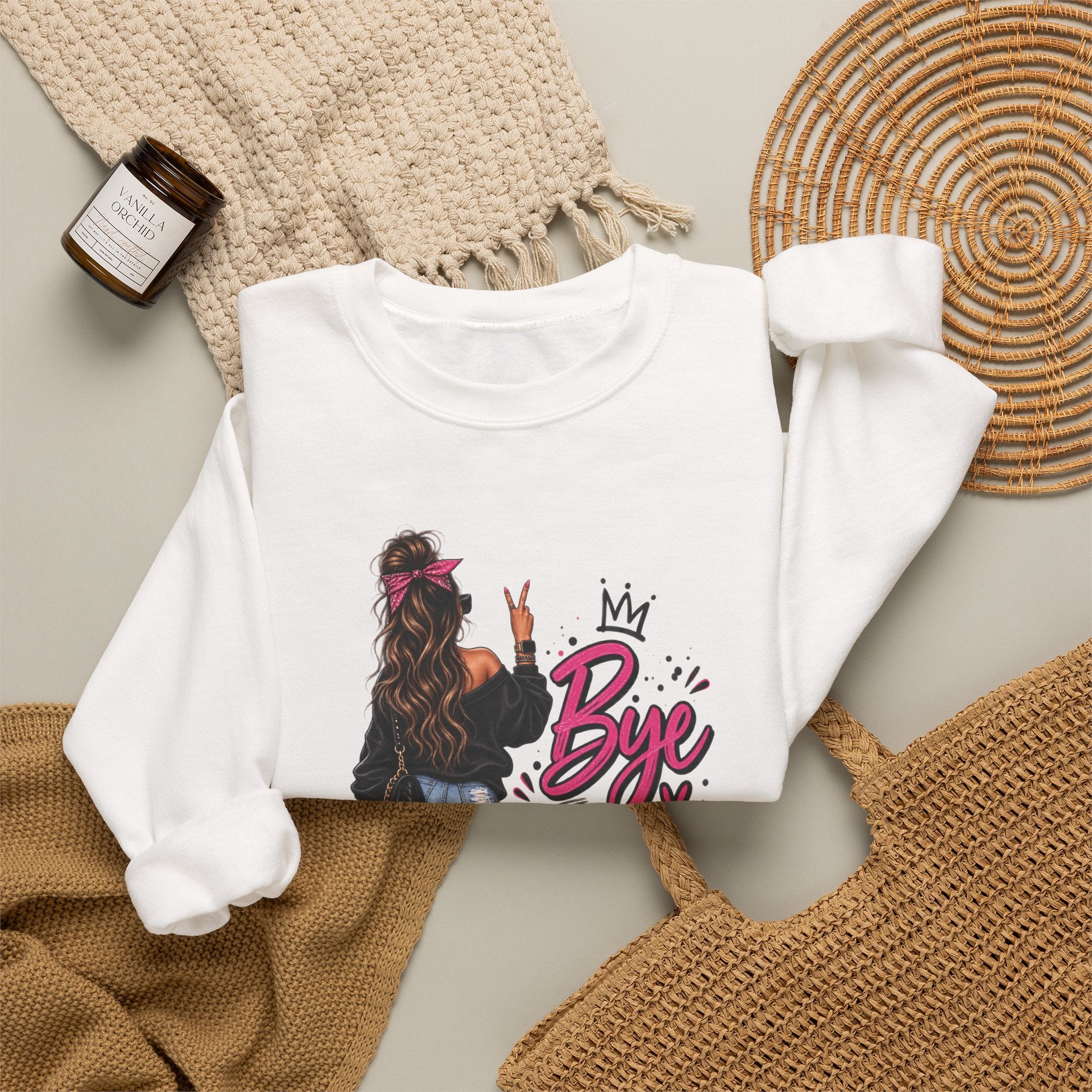 Bye Felicia Crewneck Sweatshirt - Sassy Girl Graphic Pullover