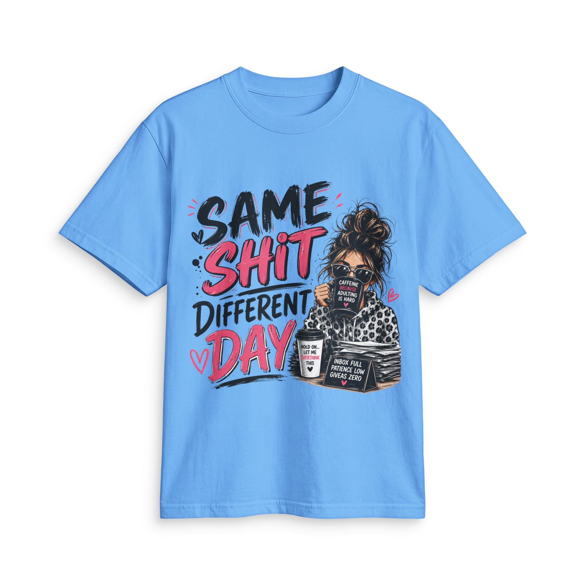 Same Shit Different Day Graphic Tee — Funny Coffee Mommy Shirt