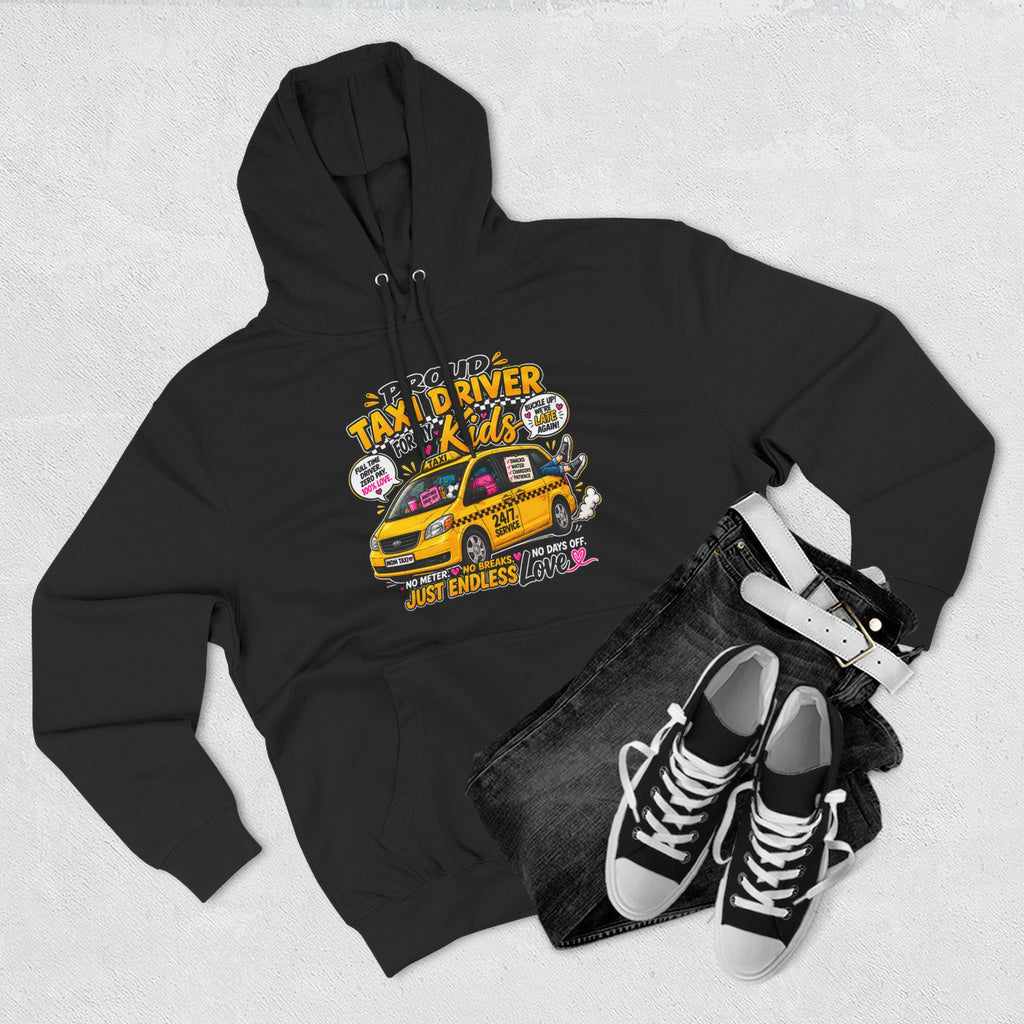 Taxi Driver Kids Hoodie — Cute Yellow Cab Graphic Pullover (Just Endless Love)