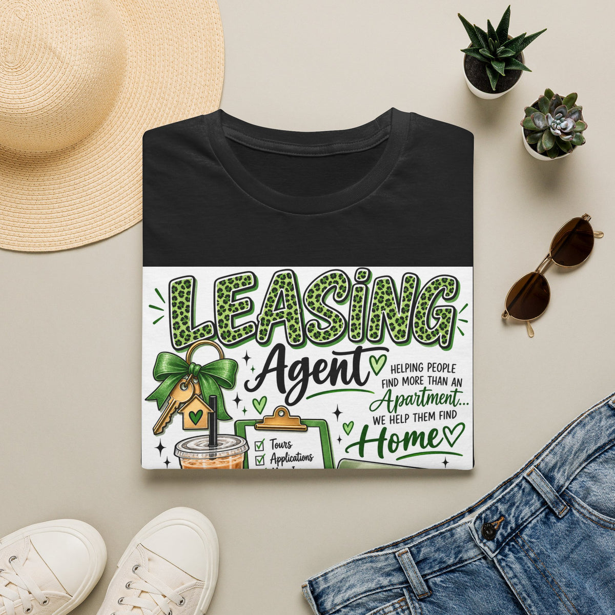 Leasing Agent T-Shirt — "Helping People Find Home" Real Estate Rental Shirt
