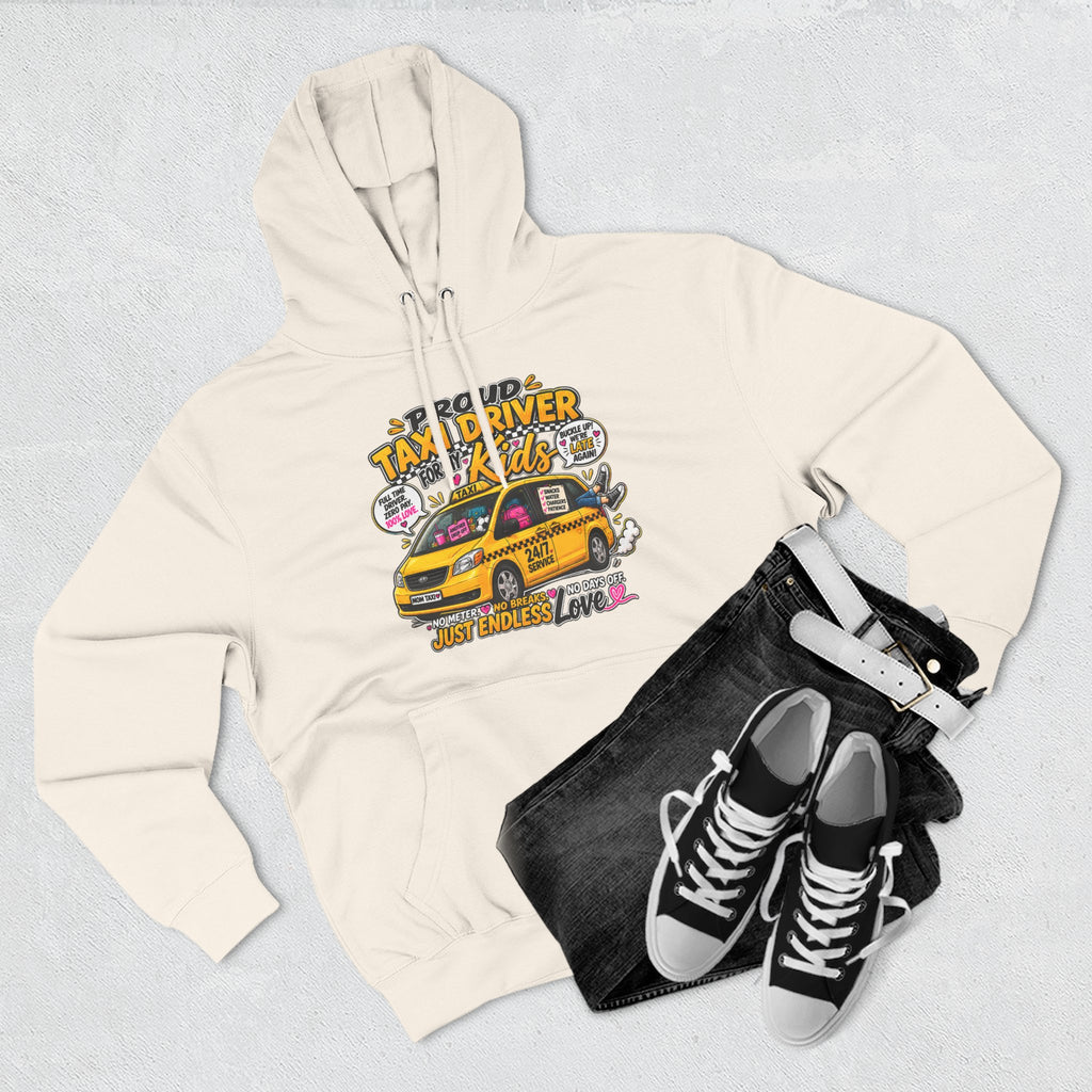 Taxi Driver Kids Hoodie — Cute Yellow Cab Graphic Pullover (Just Endless Love)