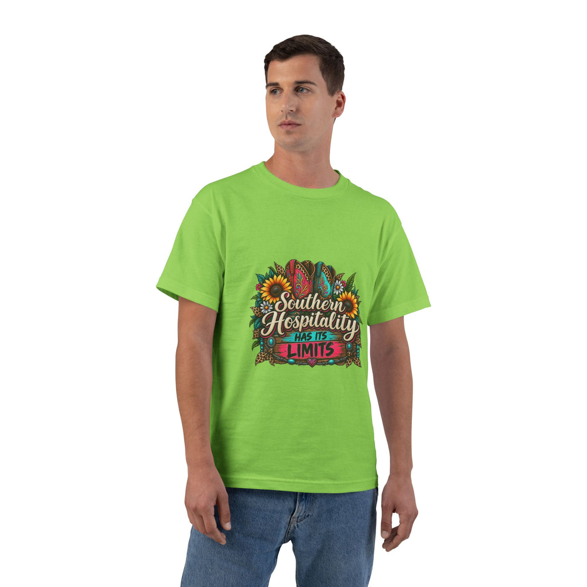 Southern Hospitality T-Shirt – Sunflower & Floral Graphic Tee