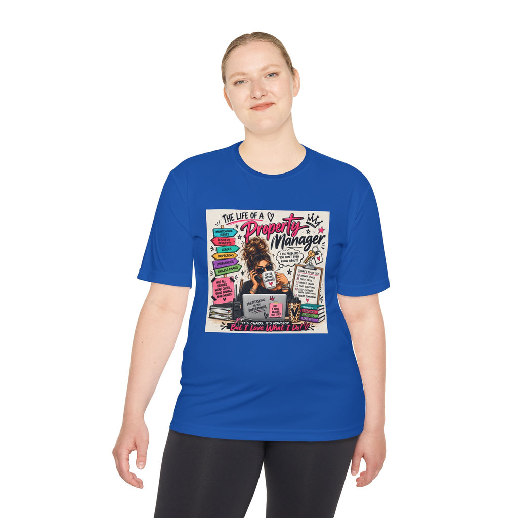 Property Manager T‑Shirt – 'The Life of a Property Manager' Graphic Tee (Funny Real Estate Gift)