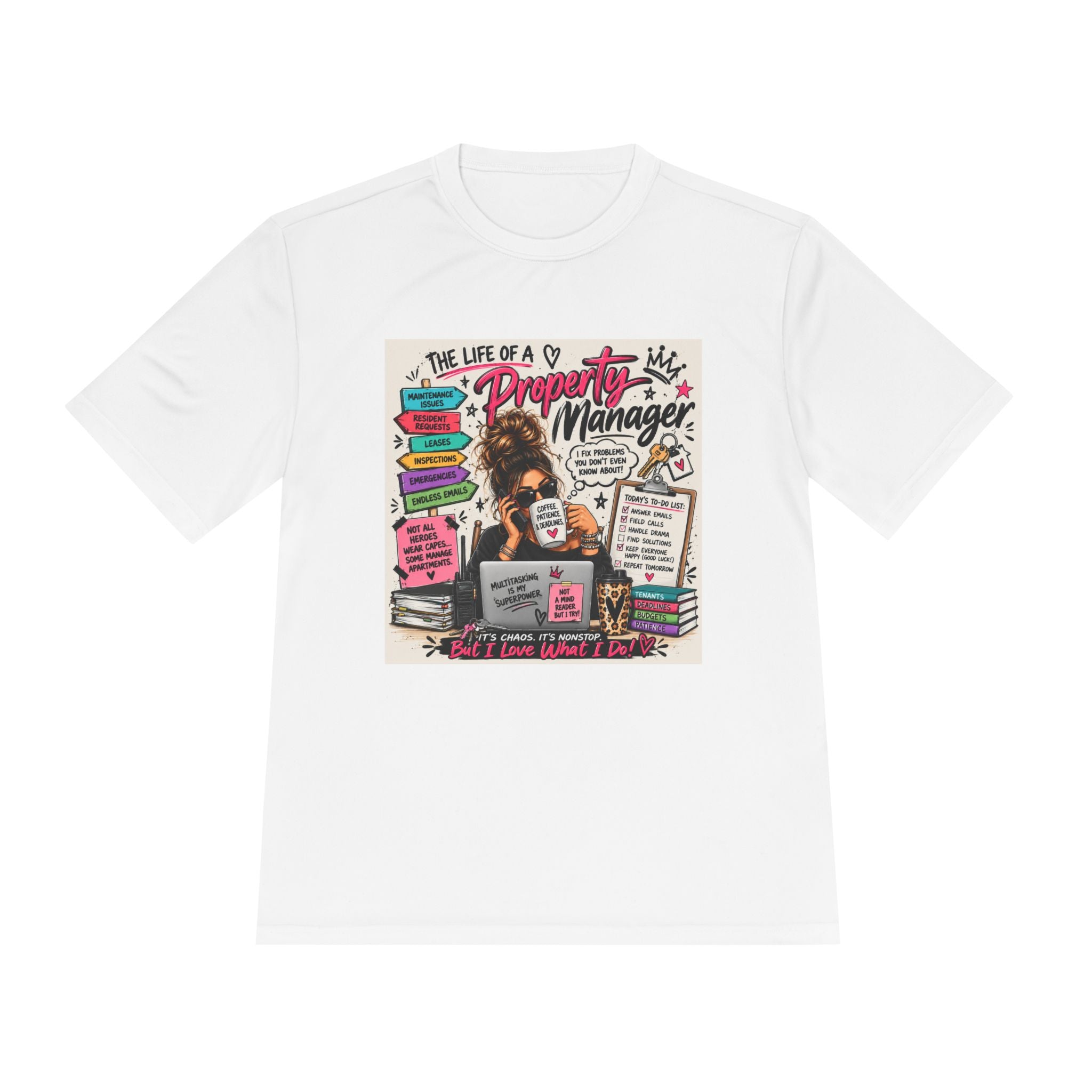 Property Manager T‑Shirt – 'The Life of a Property Manager' Graphic Tee (Funny Real Estate Gift)