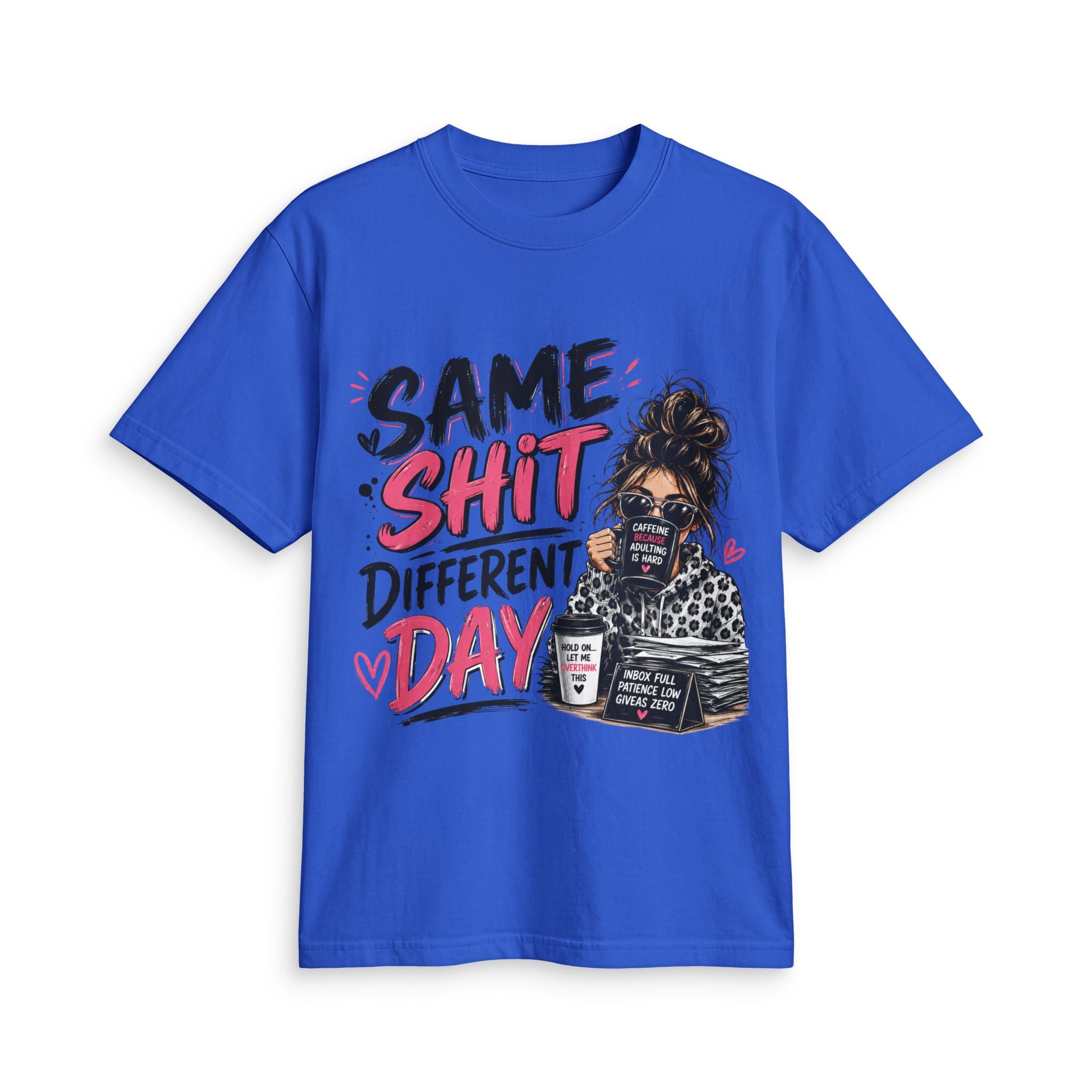 Same Shit Different Day Graphic Tee — Funny Coffee Mommy Shirt