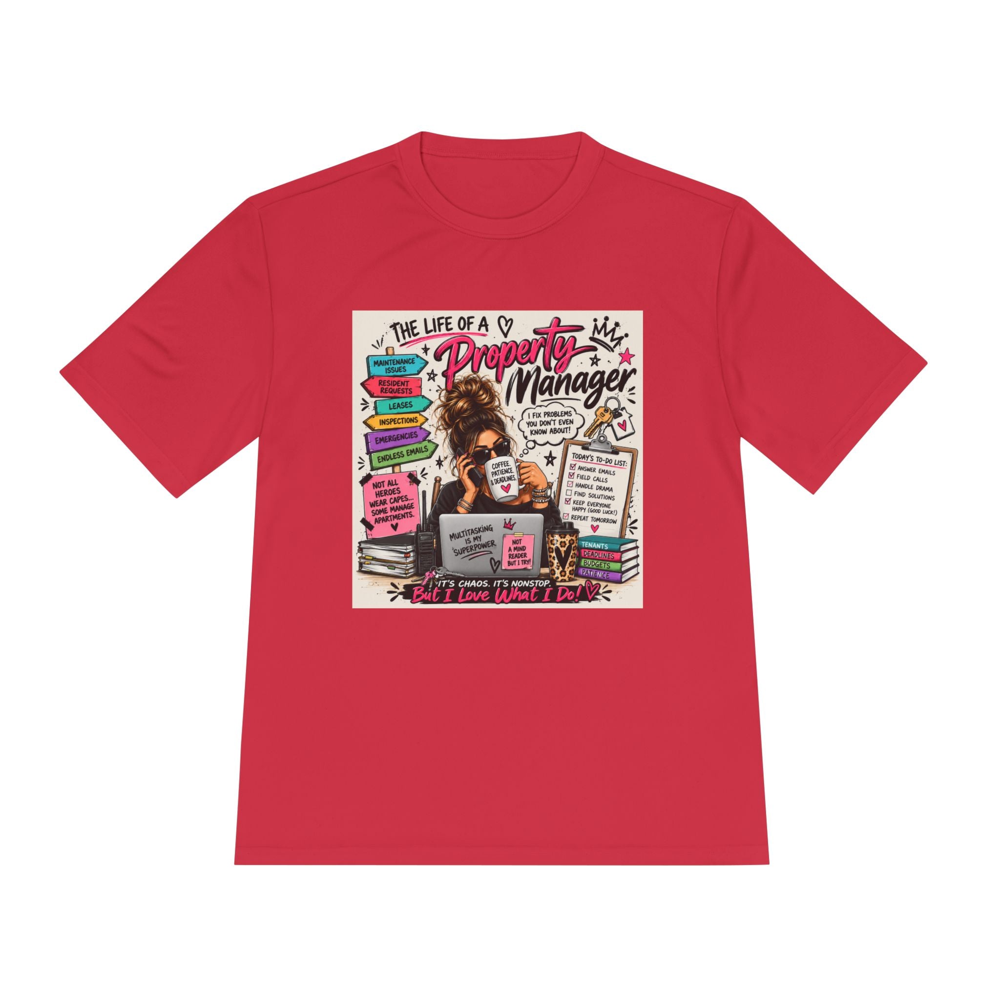 Property Manager T‑Shirt – 'The Life of a Property Manager' Graphic Tee (Funny Real Estate Gift)