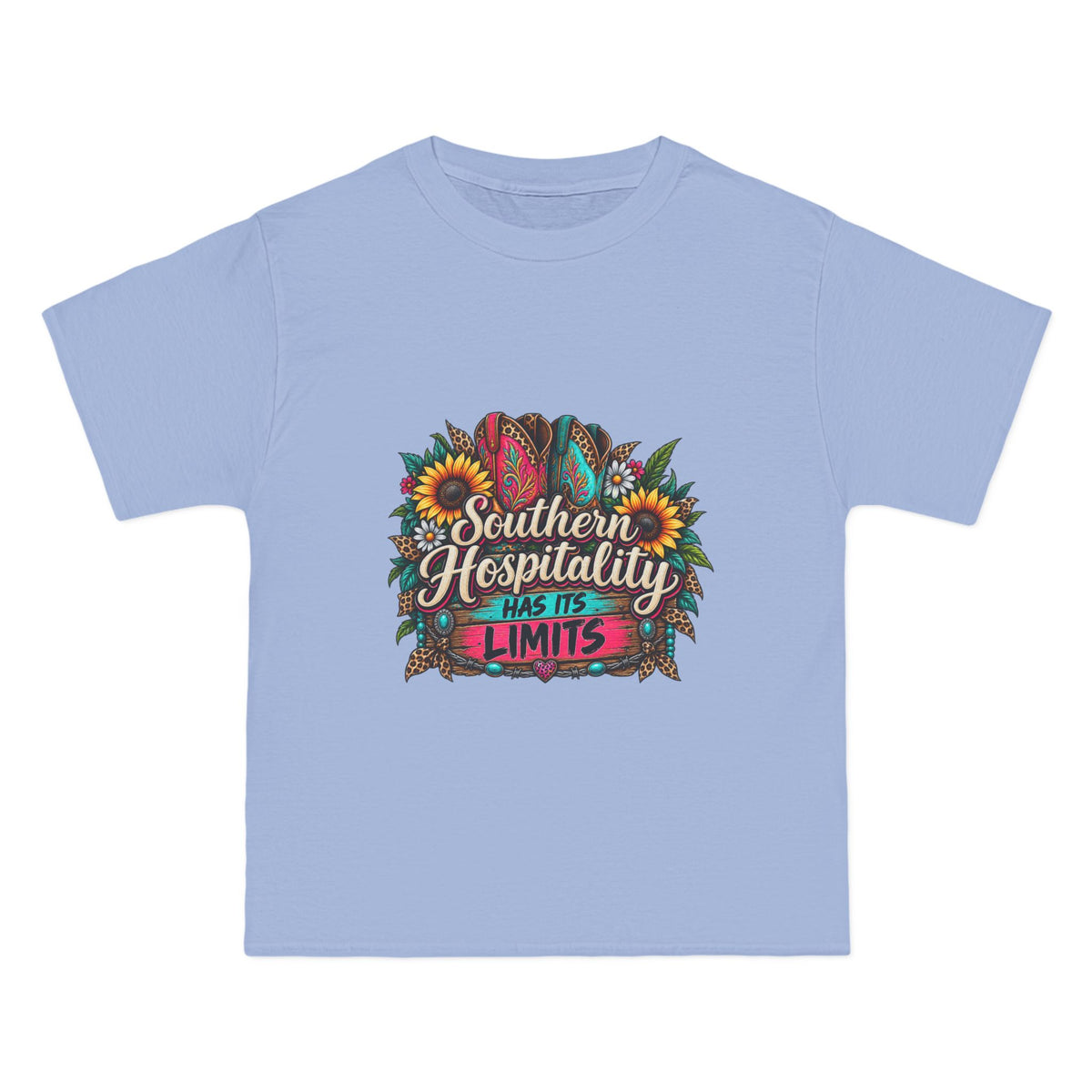 Southern Hospitality T-Shirt – Sunflower & Floral Graphic Tee