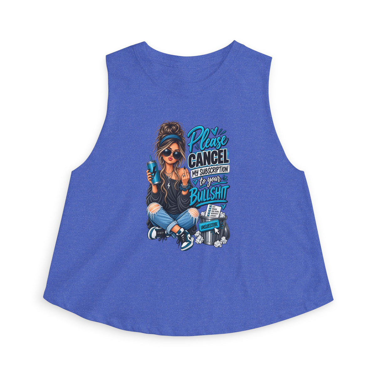 Please Cancel My Subscription I’m Uninterested Crop Top — Trendy Graphic Women's Tank
