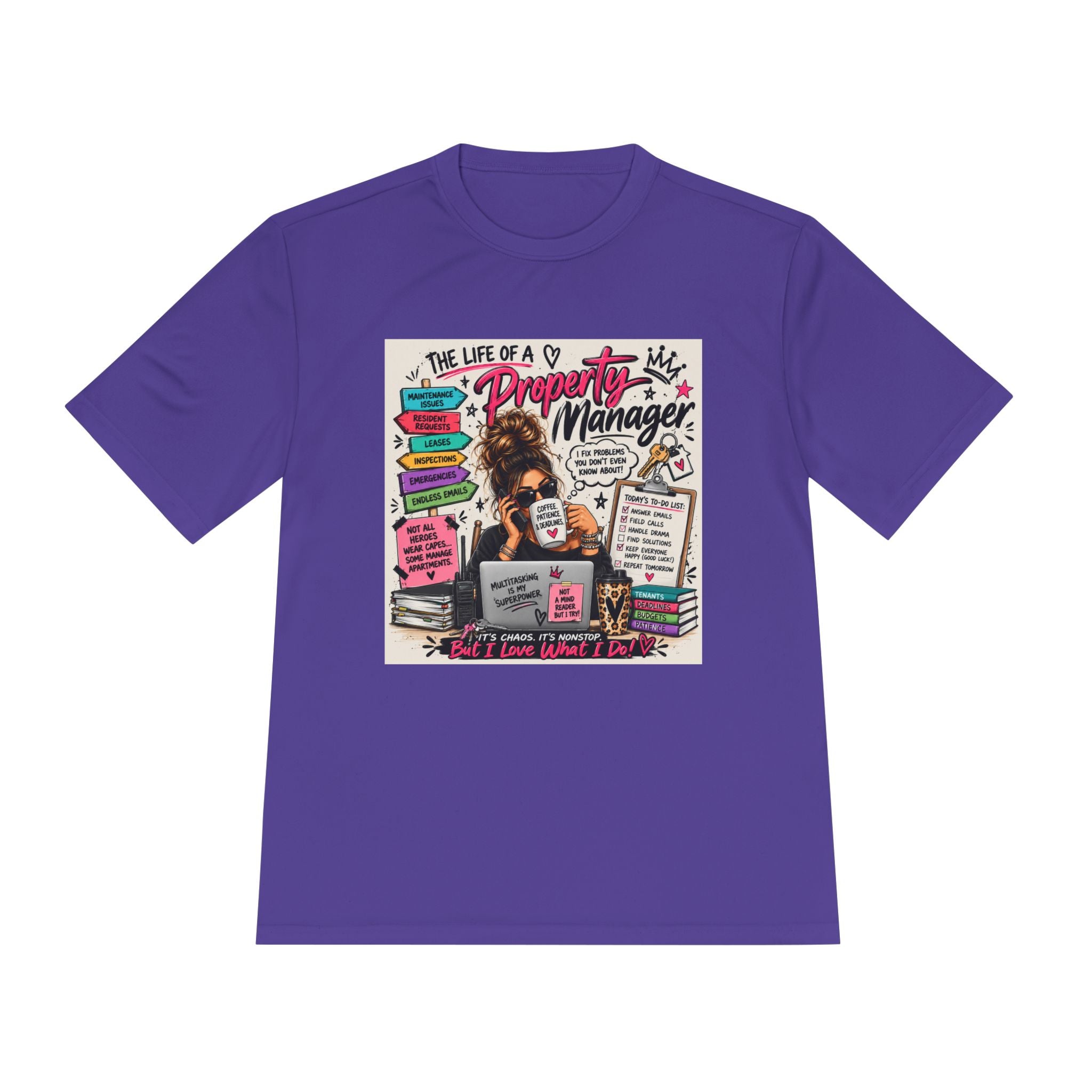 Property Manager T‑Shirt – 'The Life of a Property Manager' Graphic Tee (Funny Real Estate Gift)