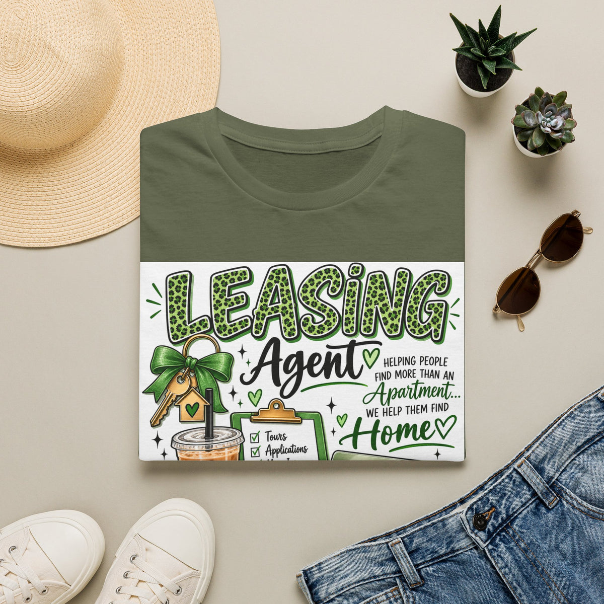 Leasing Agent T-Shirt — "Helping People Find Home" Real Estate Rental Shirt