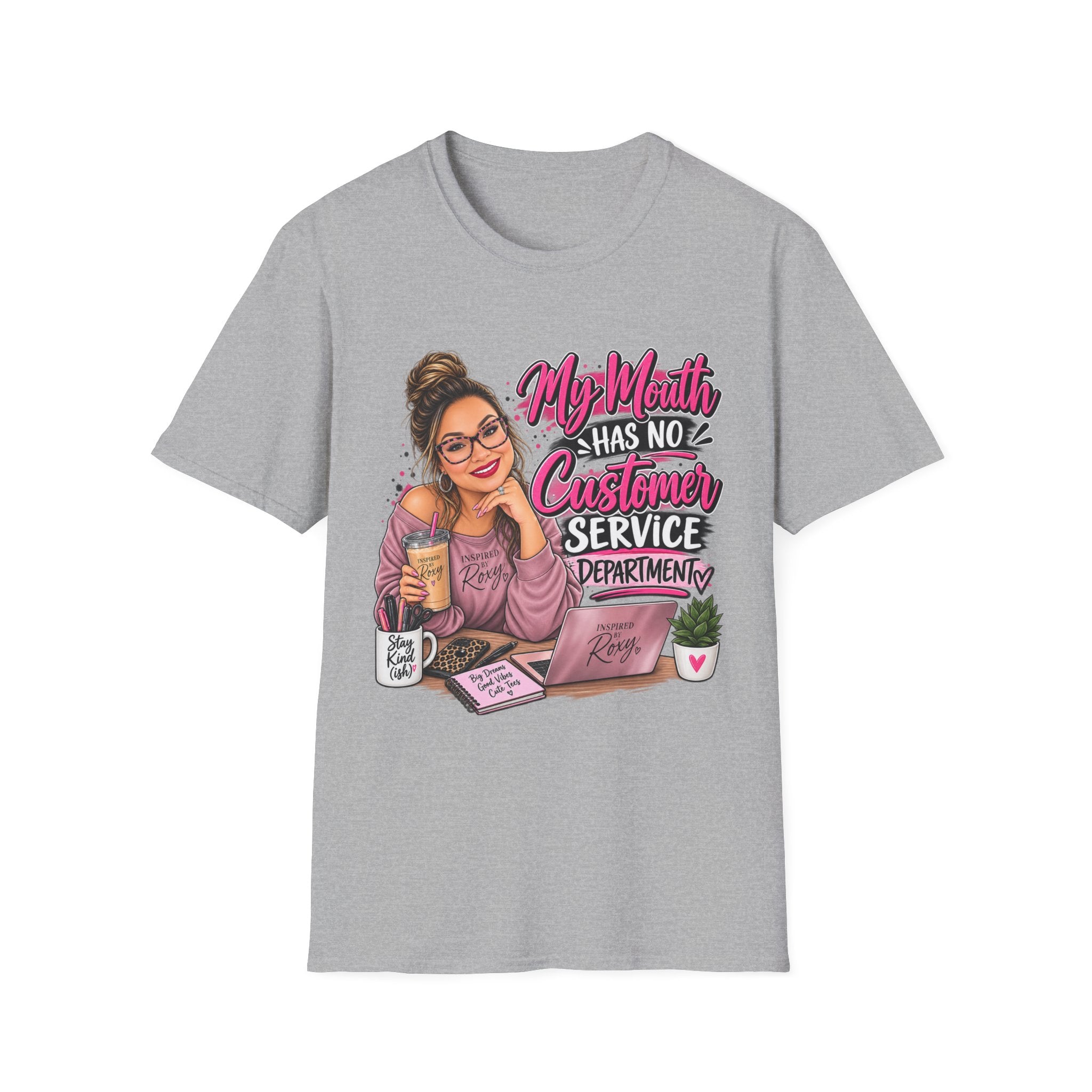 T-Shirt — "My Mouth Has No Customer Service" Sassy Graphic Tee