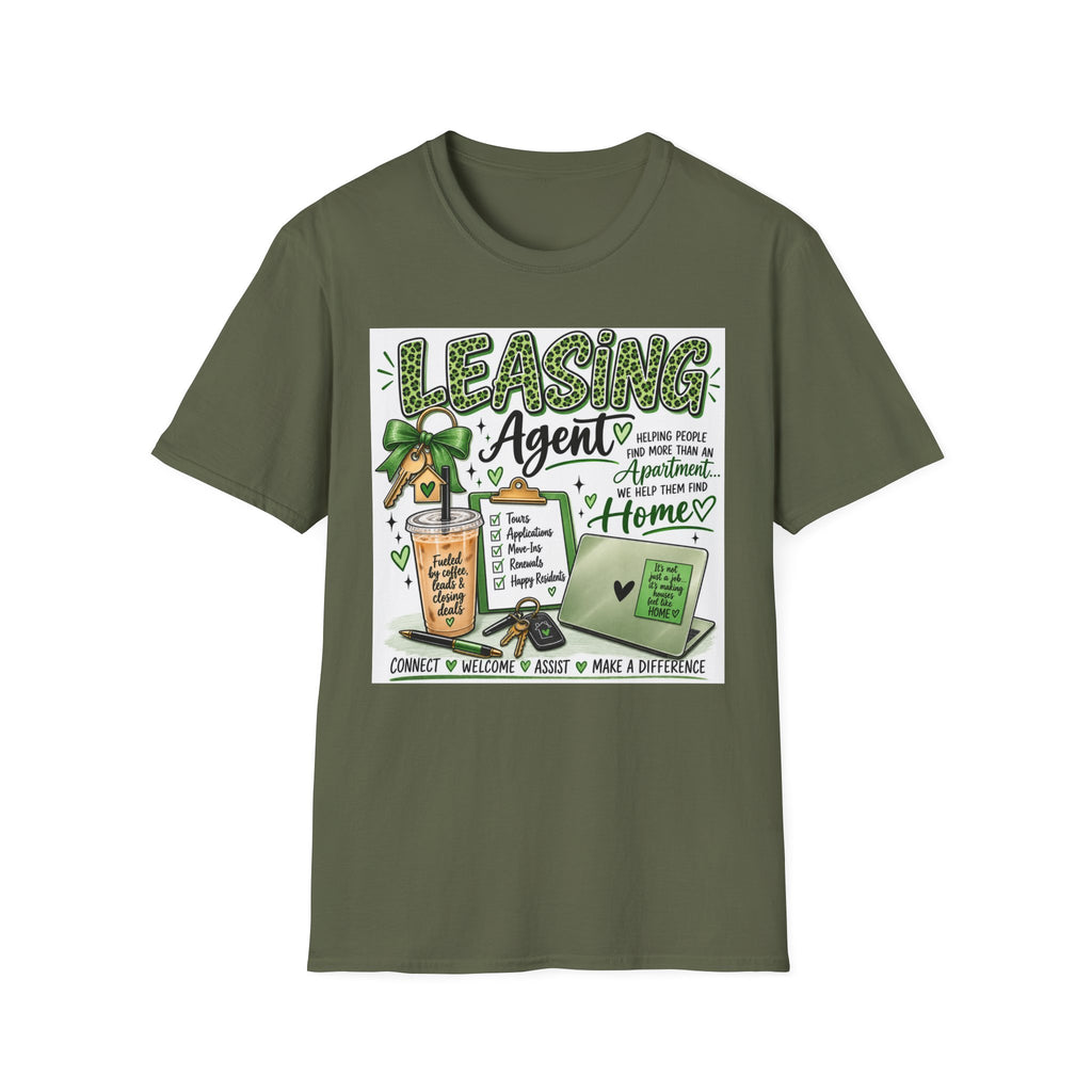 Leasing Agent T-Shirt — "Helping People Find Home" Real Estate Rental Shirt