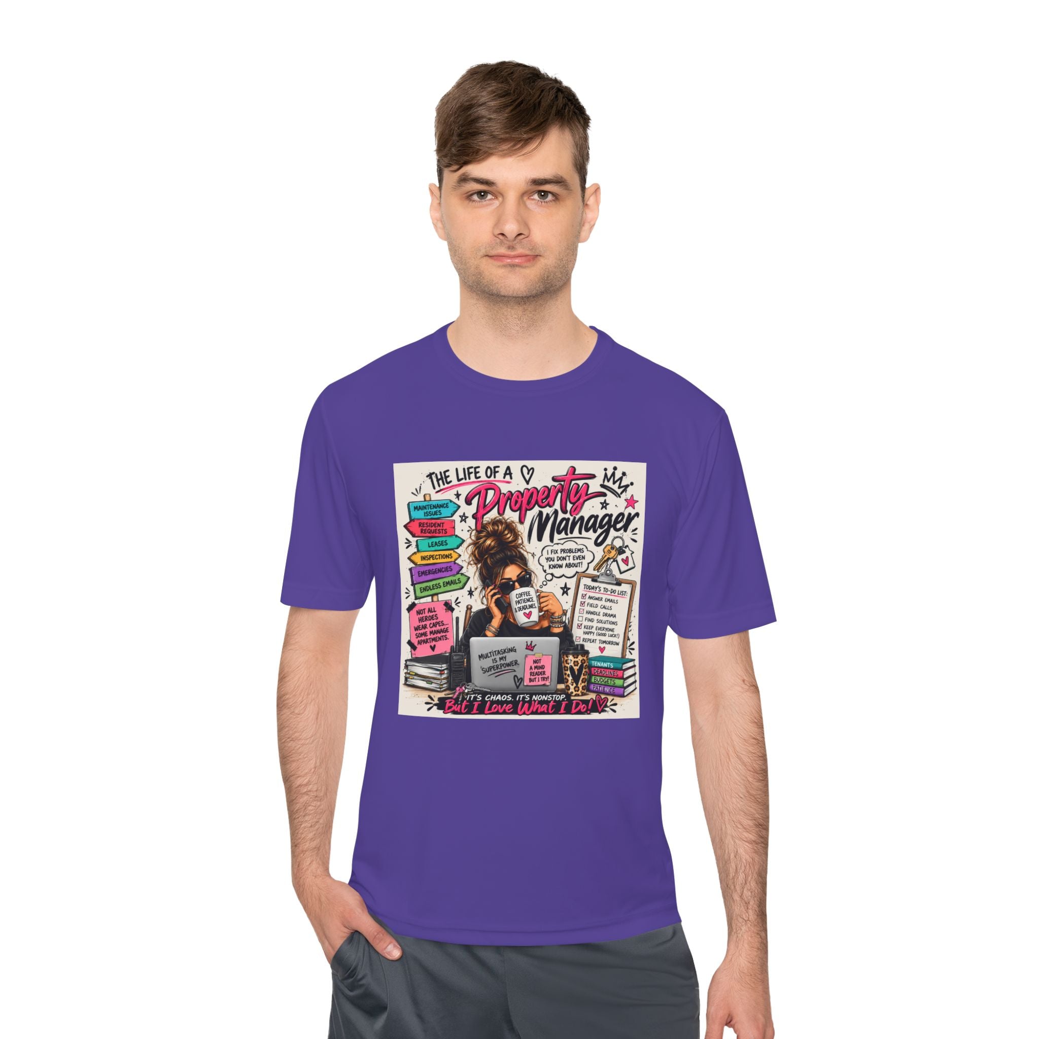 Property Manager T‑Shirt – 'The Life of a Property Manager' Graphic Tee (Funny Real Estate Gift)