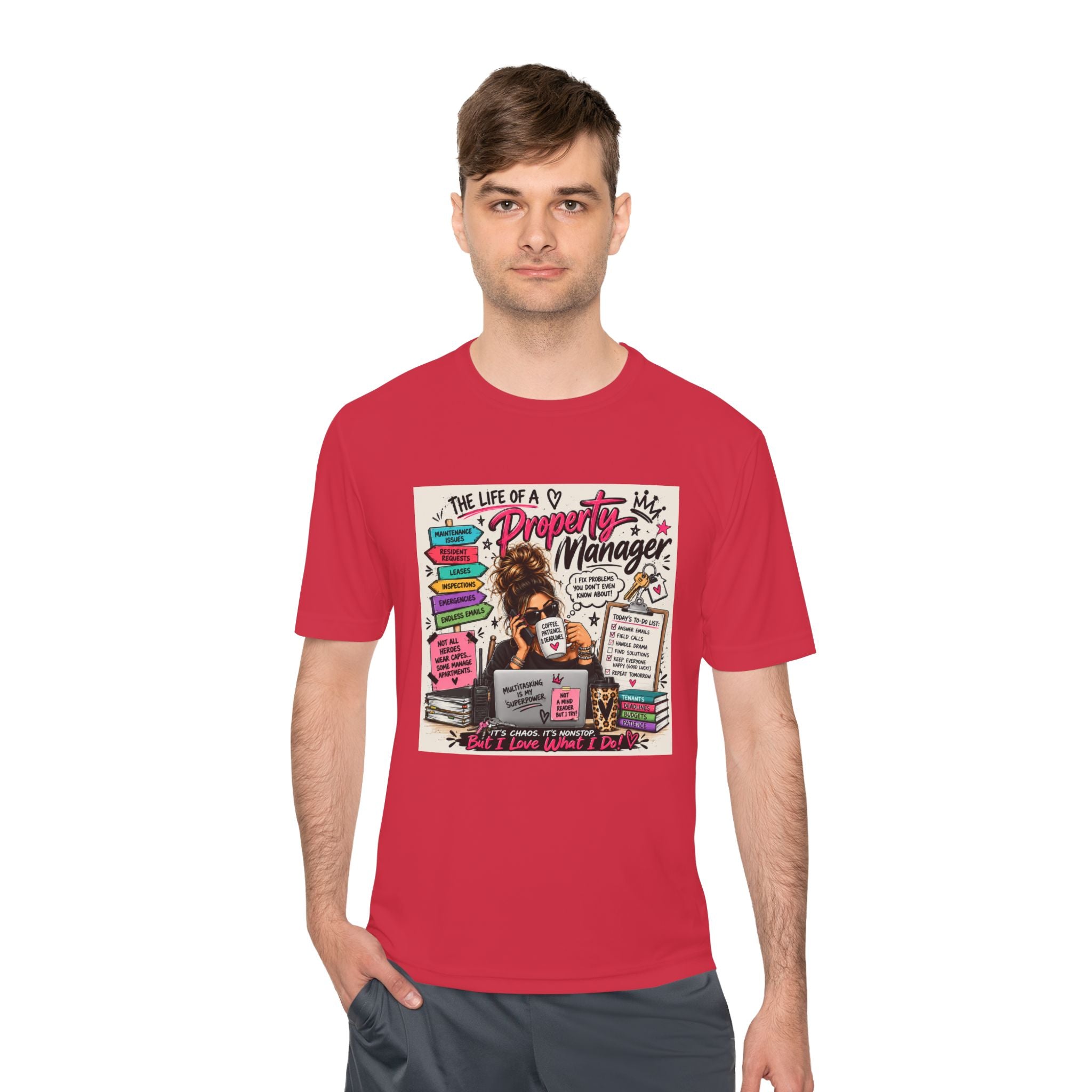 Property Manager T‑Shirt – 'The Life of a Property Manager' Graphic Tee (Funny Real Estate Gift)