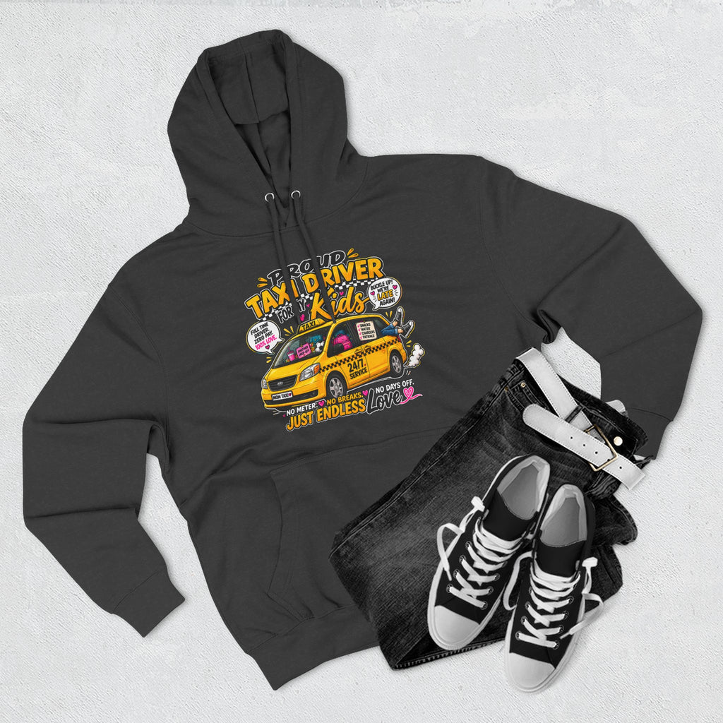 Taxi Driver Kids Hoodie — Cute Yellow Cab Graphic Pullover (Just Endless Love)