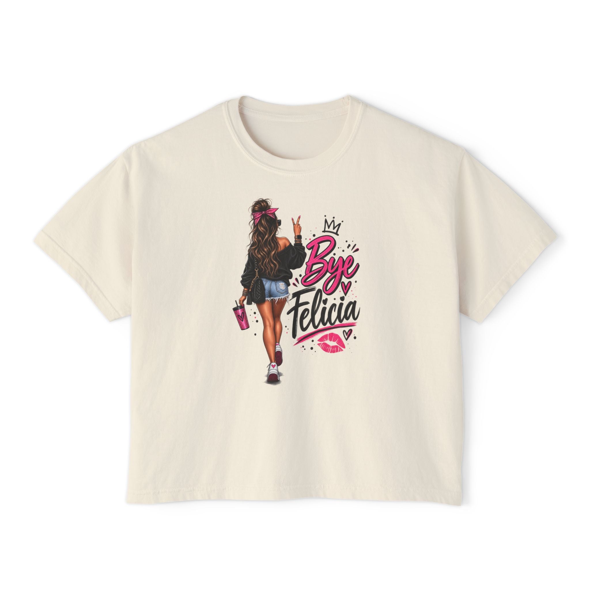 Bye Felicia Boxy Tee — Sassy Women's Cropped Graphic T‑Shirt