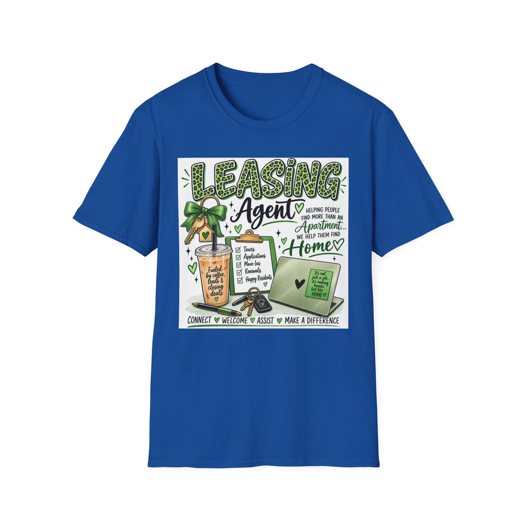Leasing Agent T-Shirt — "Helping People Find Home" Real Estate Rental Shirt