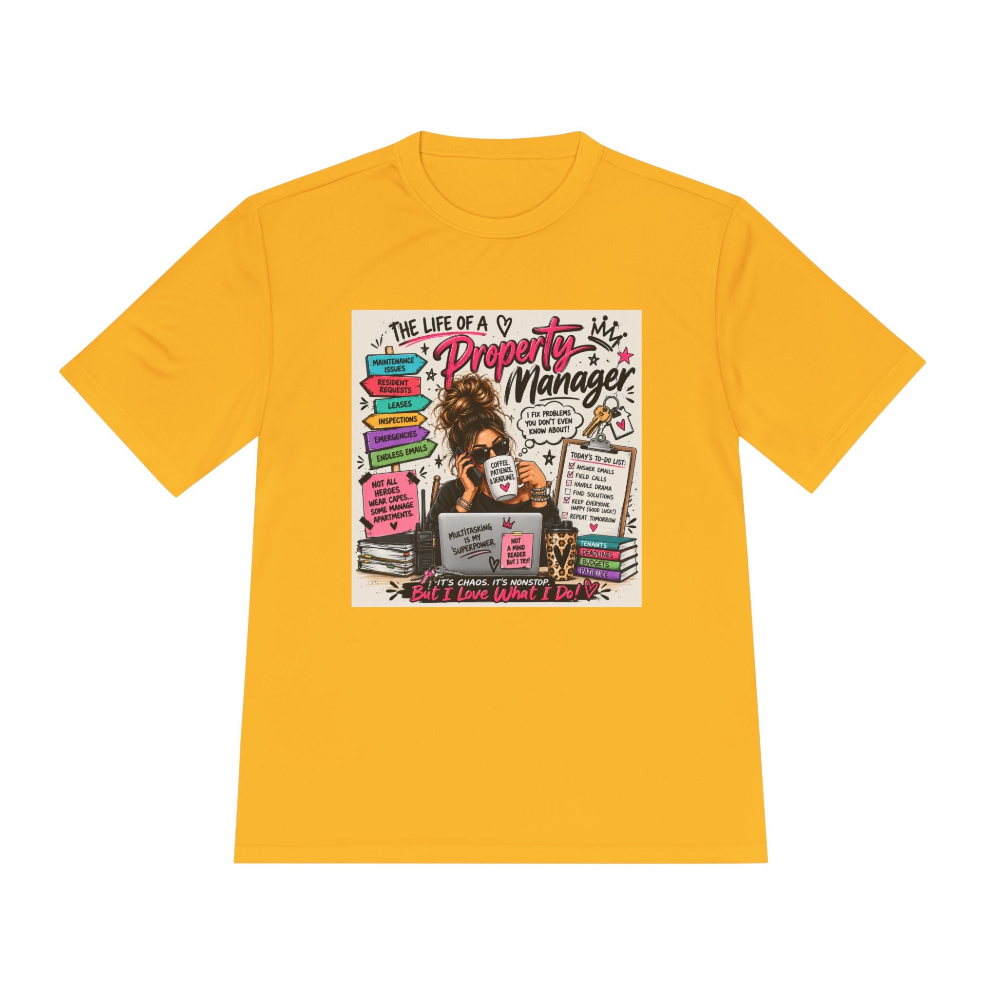 Property Manager T‑Shirt – 'The Life of a Property Manager' Graphic Tee (Funny Real Estate Gift)