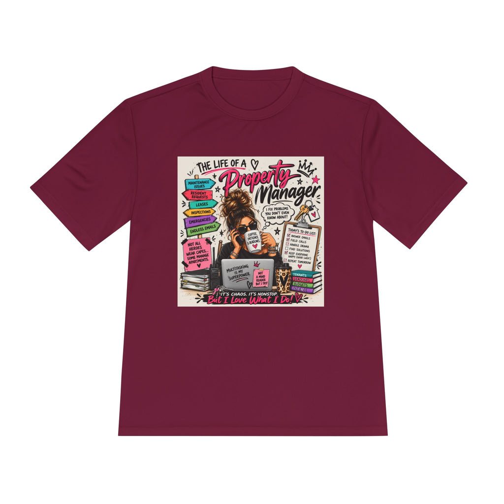Property Manager T‑Shirt – 'The Life of a Property Manager' Graphic Tee (Funny Real Estate Gift)