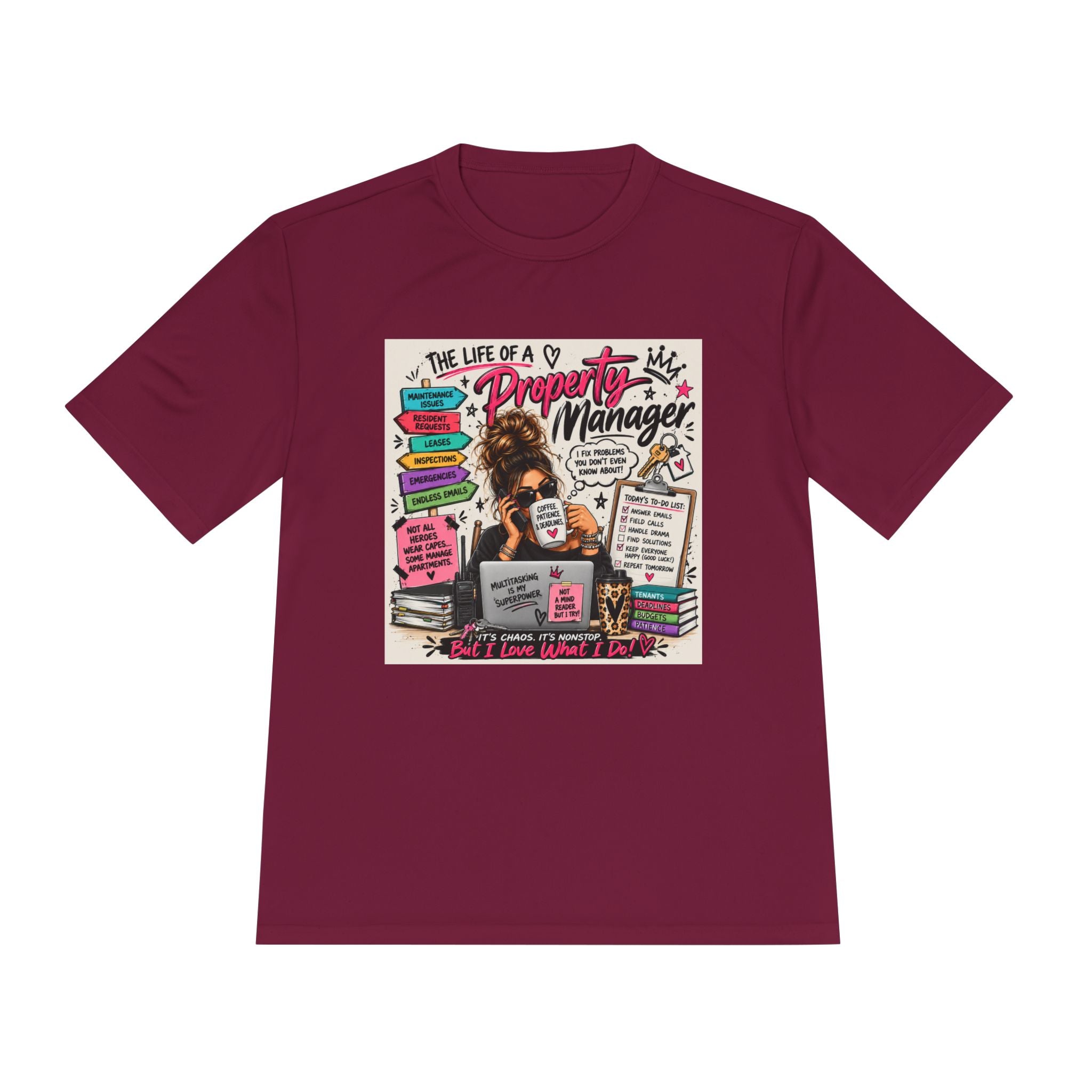 Property Manager T‑Shirt – 'The Life of a Property Manager' Graphic Tee (Funny Real Estate Gift)