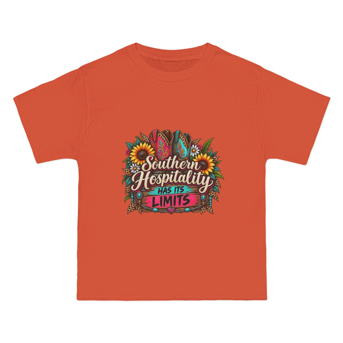 Southern Hospitality T-Shirt – Sunflower & Floral Graphic Tee