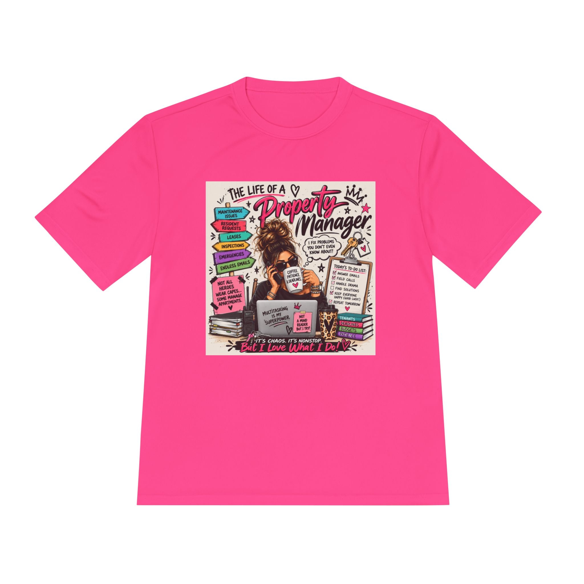 Property Manager T‑Shirt – 'The Life of a Property Manager' Graphic Tee (Funny Real Estate Gift)