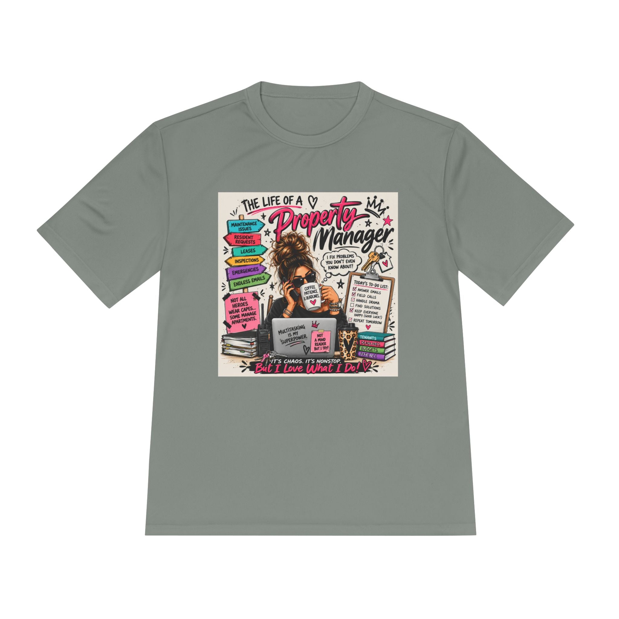 Property Manager T‑Shirt – 'The Life of a Property Manager' Graphic Tee (Funny Real Estate Gift)