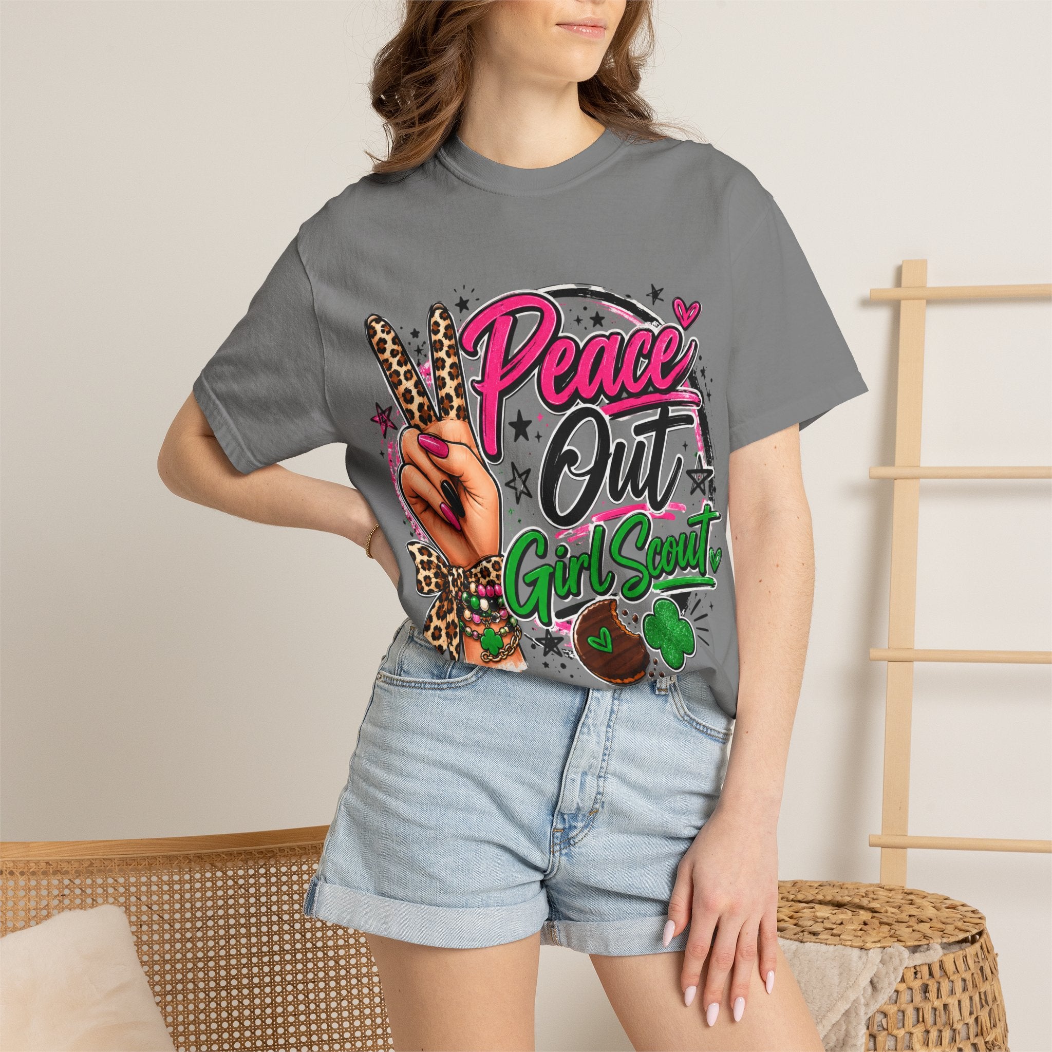 Peace Out Girl Scout T-Shirt