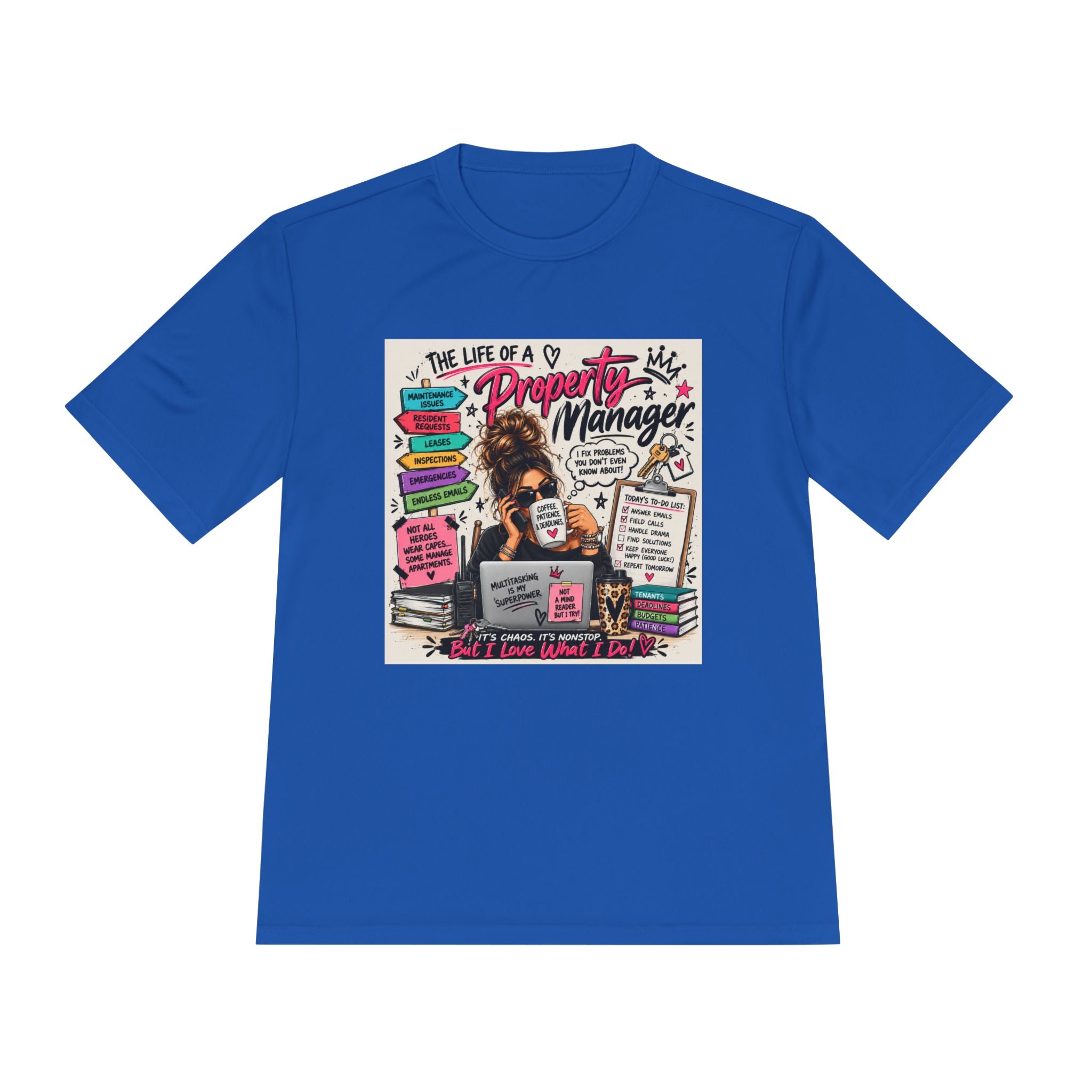 Property Manager T‑Shirt – 'The Life of a Property Manager' Graphic Tee (Funny Real Estate Gift)