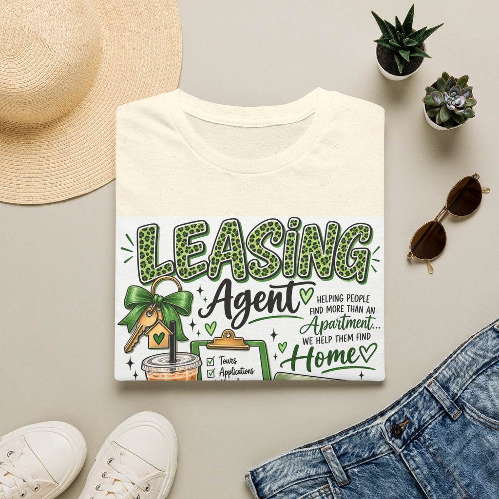 Leasing Agent T-Shirt — "Helping People Find Home" Real Estate Rental Shirt