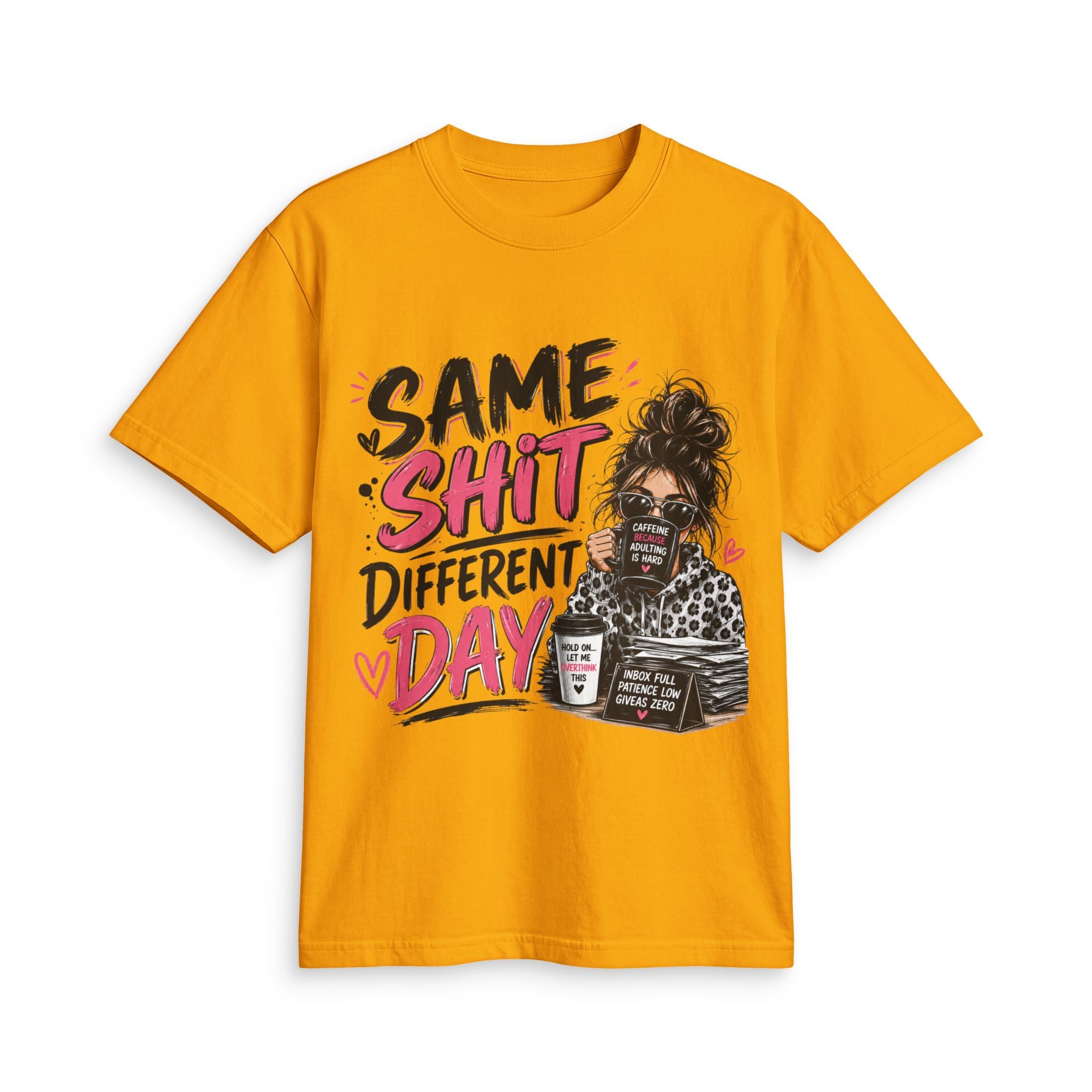 Same Shit Different Day Graphic Tee — Funny Coffee Mommy Shirt
