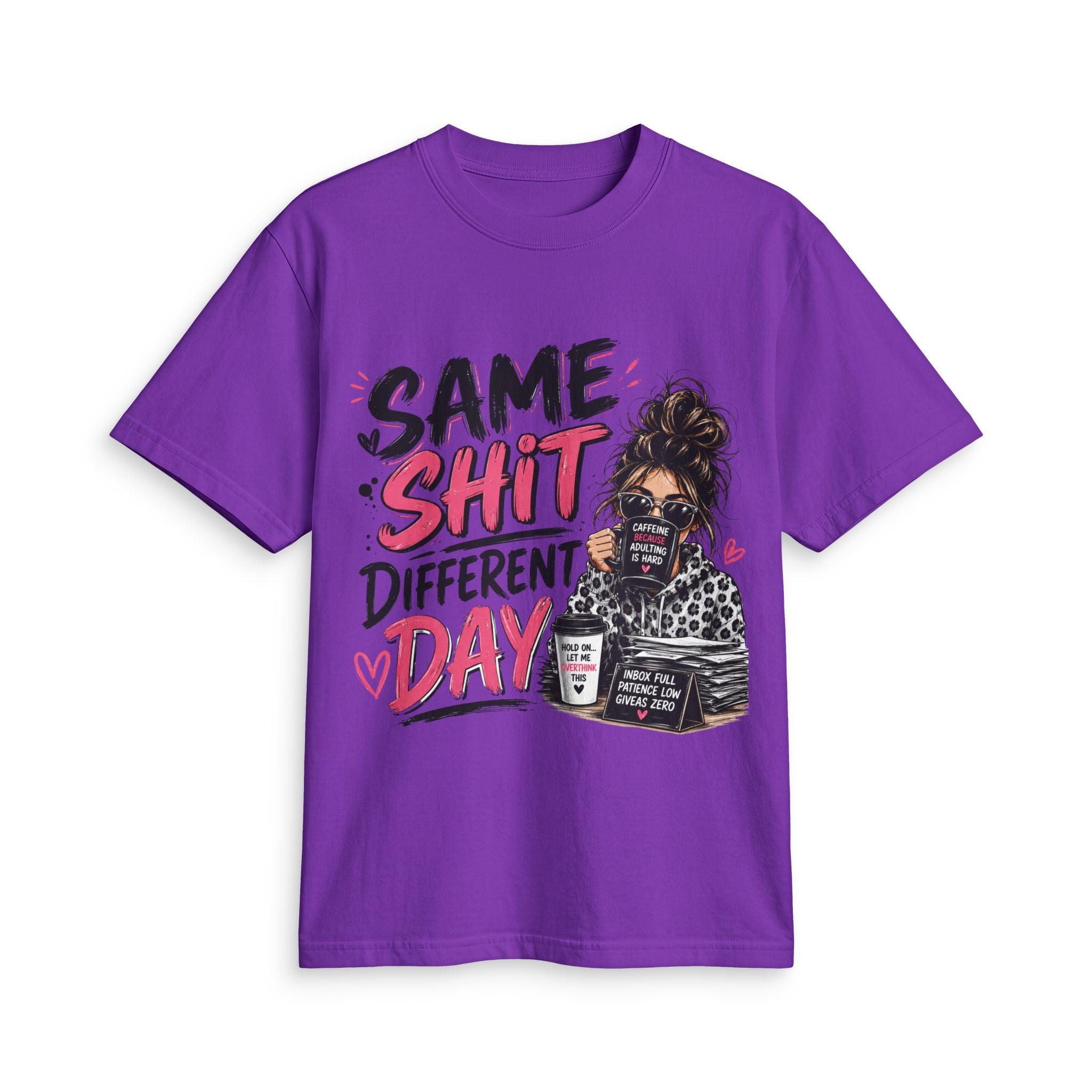 Same Shit Different Day Graphic Tee — Funny Coffee Mommy Shirt