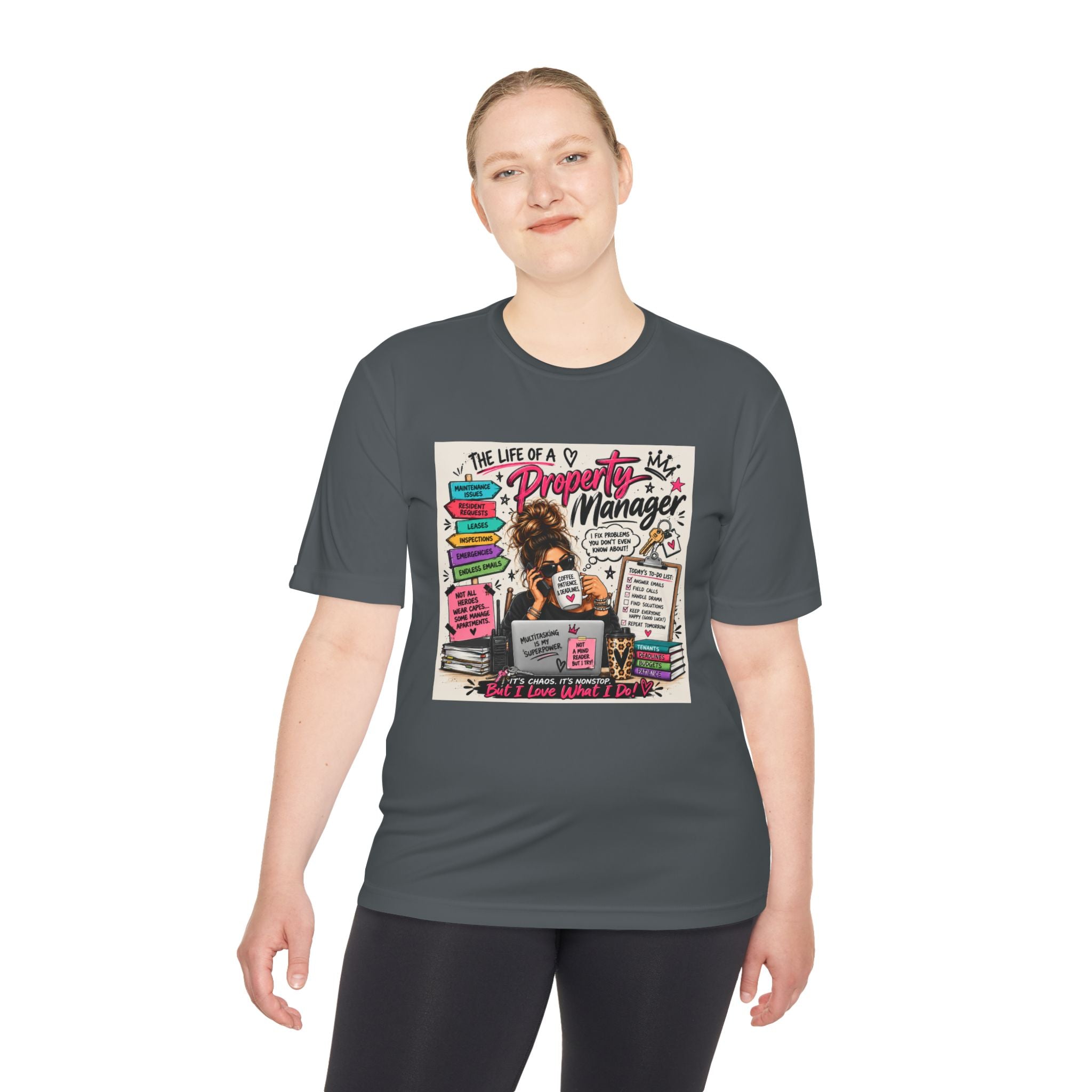 Property Manager T‑Shirt – 'The Life of a Property Manager' Graphic Tee (Funny Real Estate Gift)