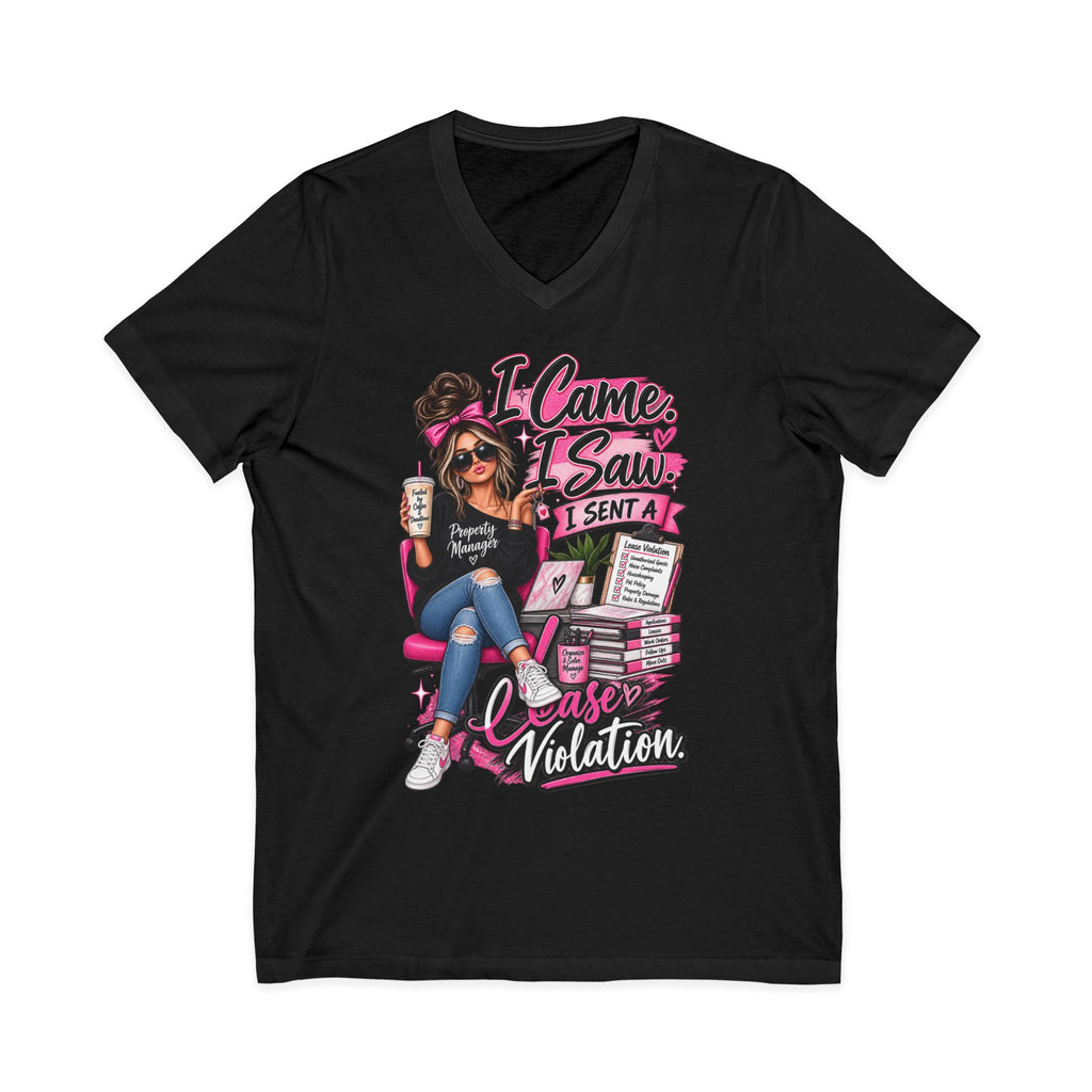 I Came I Saw I Sent A Cause Violation Tee - Funny Teacher Mom V-Neck Shirt