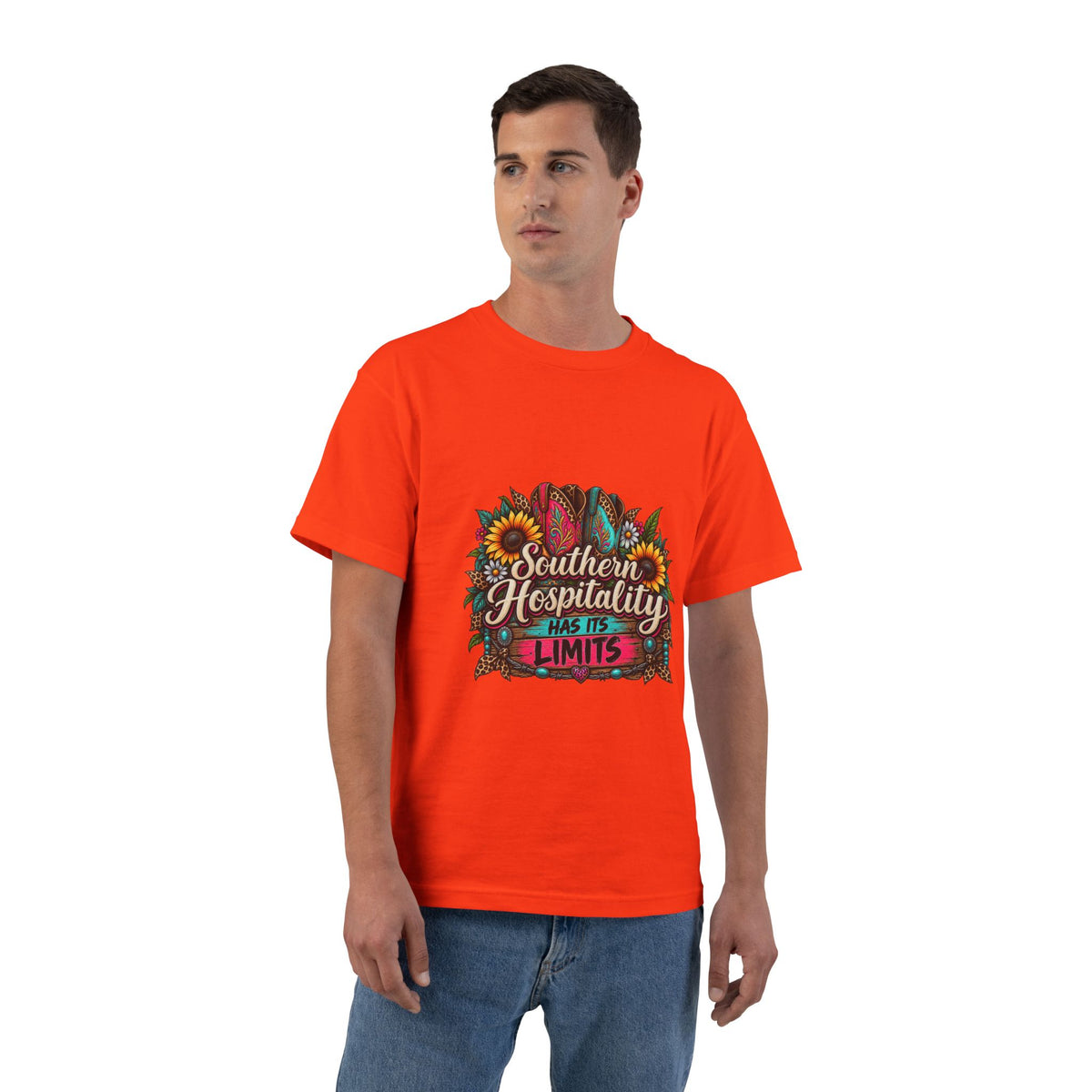 Southern Hospitality T-Shirt – Sunflower & Floral Graphic Tee