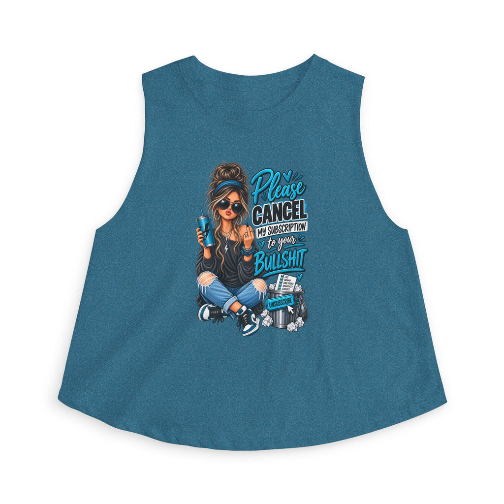Please Cancel My Subscription I’m Uninterested Crop Top — Trendy Graphic Women's Tank