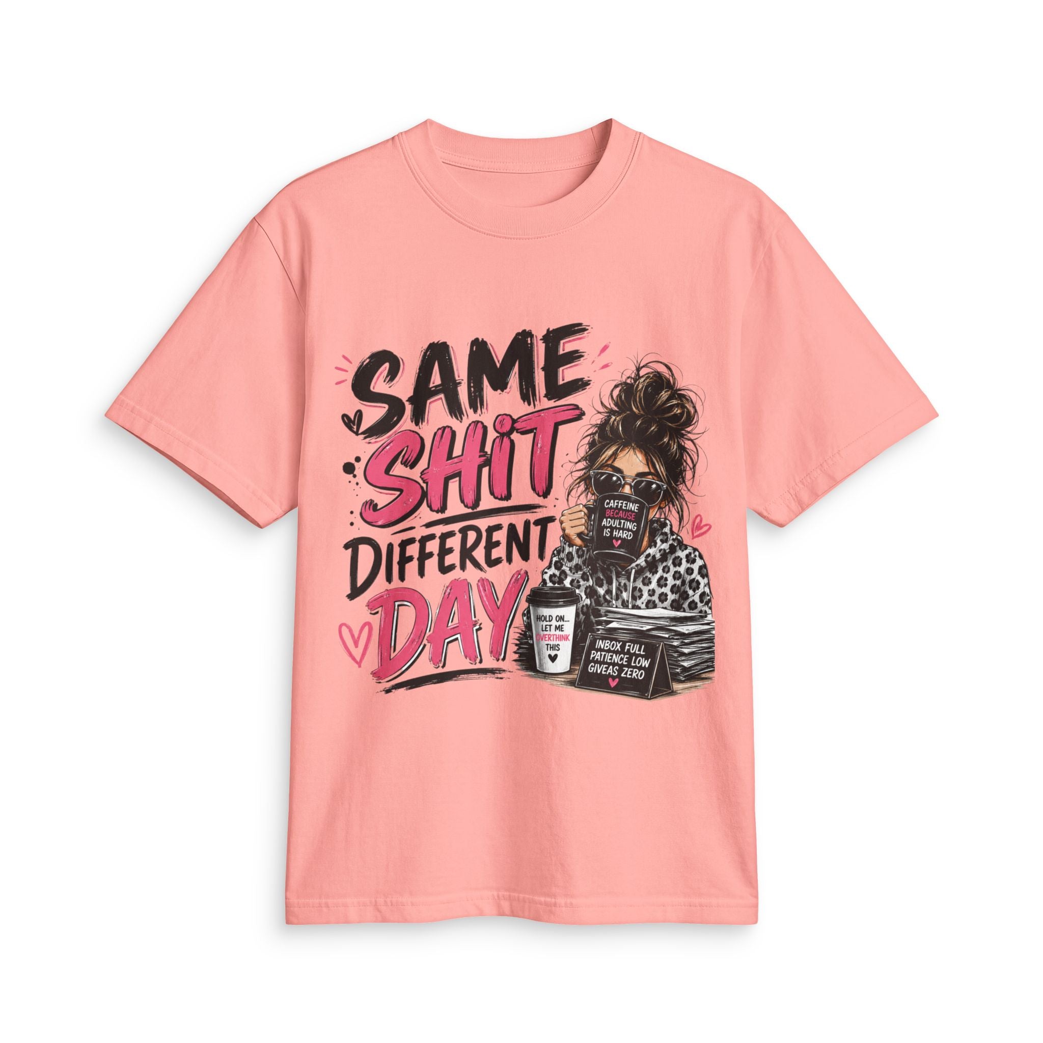 Same Shit Different Day Graphic Tee — Funny Coffee Mommy Shirt