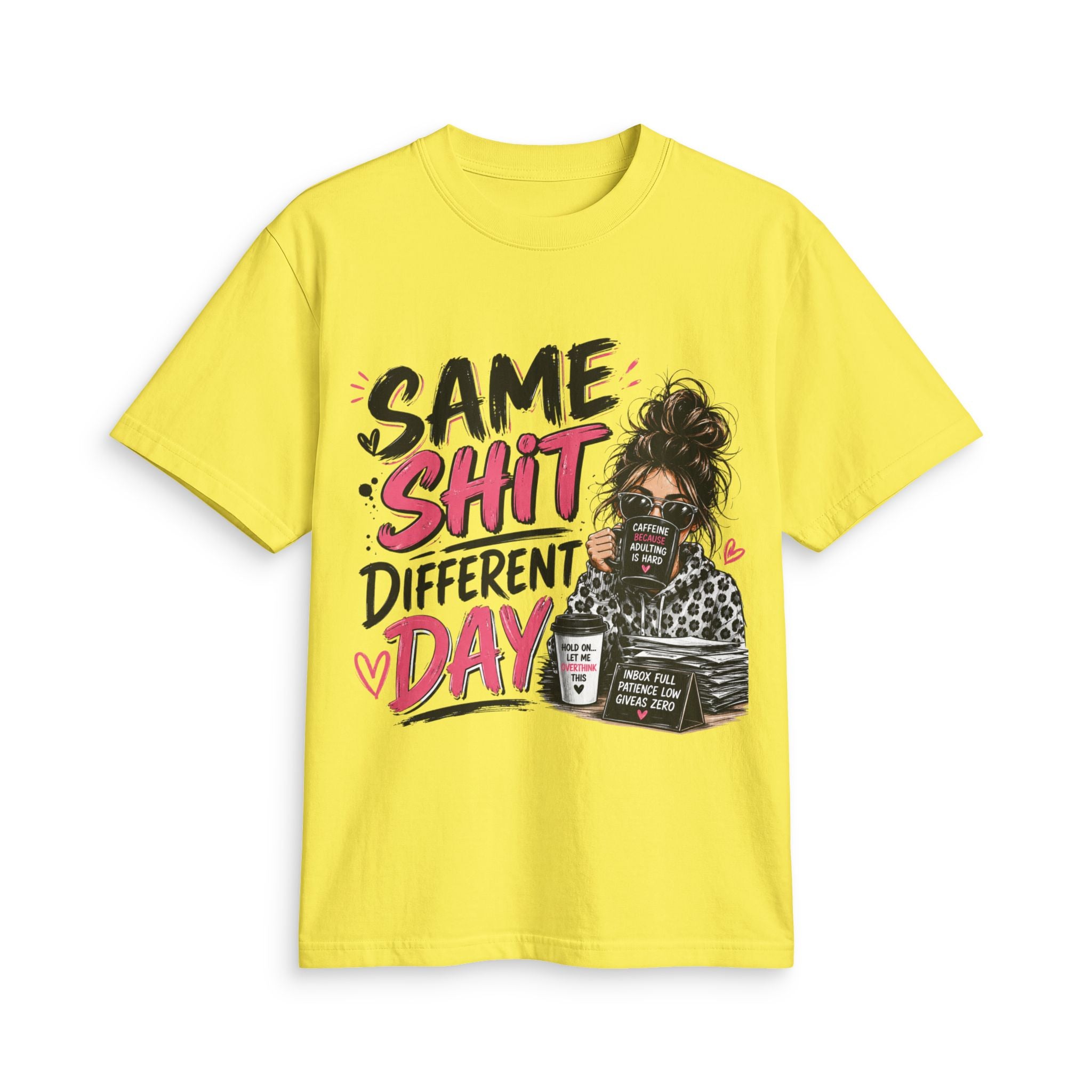 Same Shit Different Day Graphic Tee — Funny Coffee Mommy Shirt