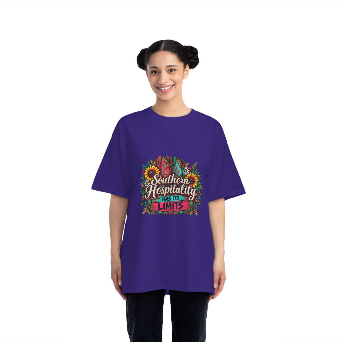 Southern Hospitality T-Shirt – Sunflower & Floral Graphic Tee