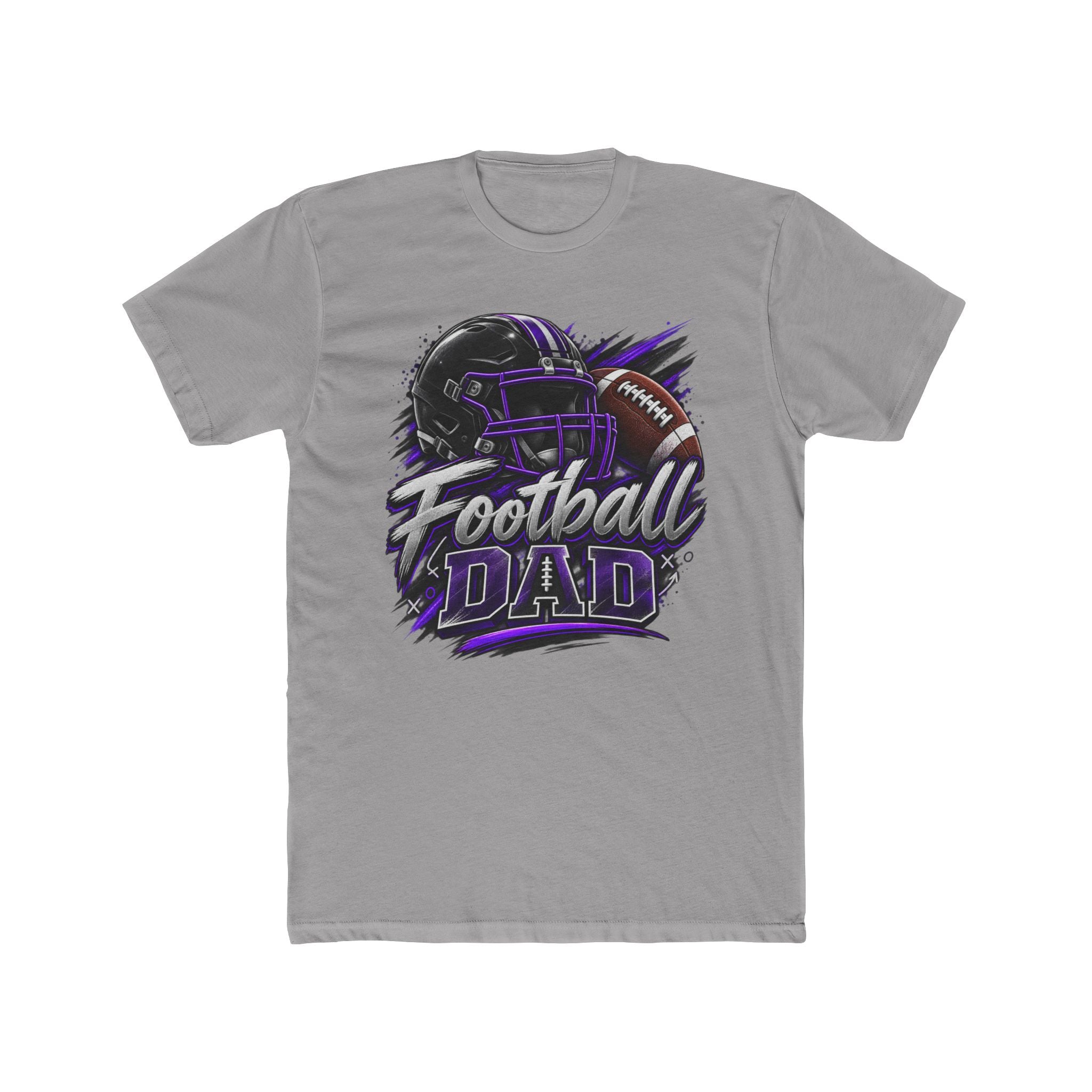 Football Dad T-Shirt — Helmet & Football Graphic Tee for Proud Sports Parents