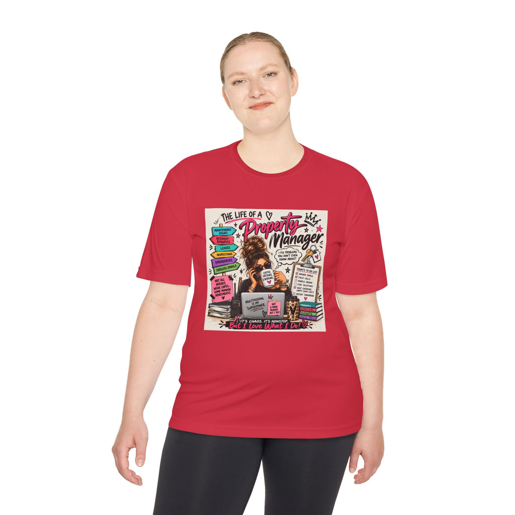 Property Manager T‑Shirt – 'The Life of a Property Manager' Graphic Tee (Funny Real Estate Gift)