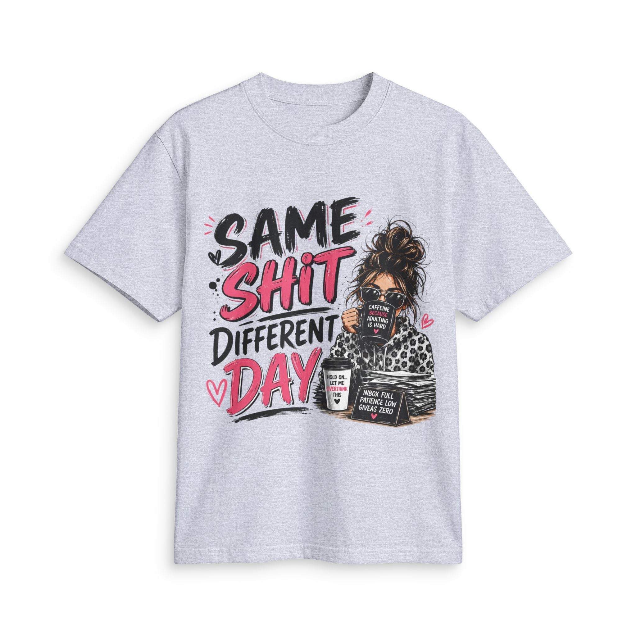 Same Shit Different Day Graphic Tee — Funny Coffee Mommy Shirt