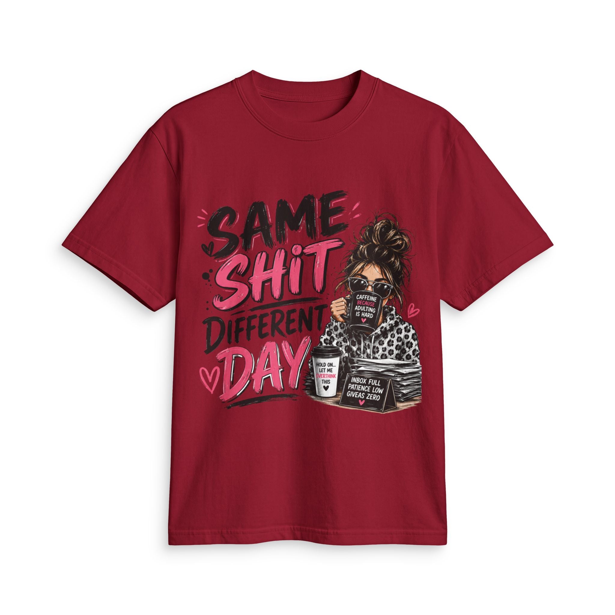 Same Shit Different Day Graphic Tee — Funny Coffee Mommy Shirt