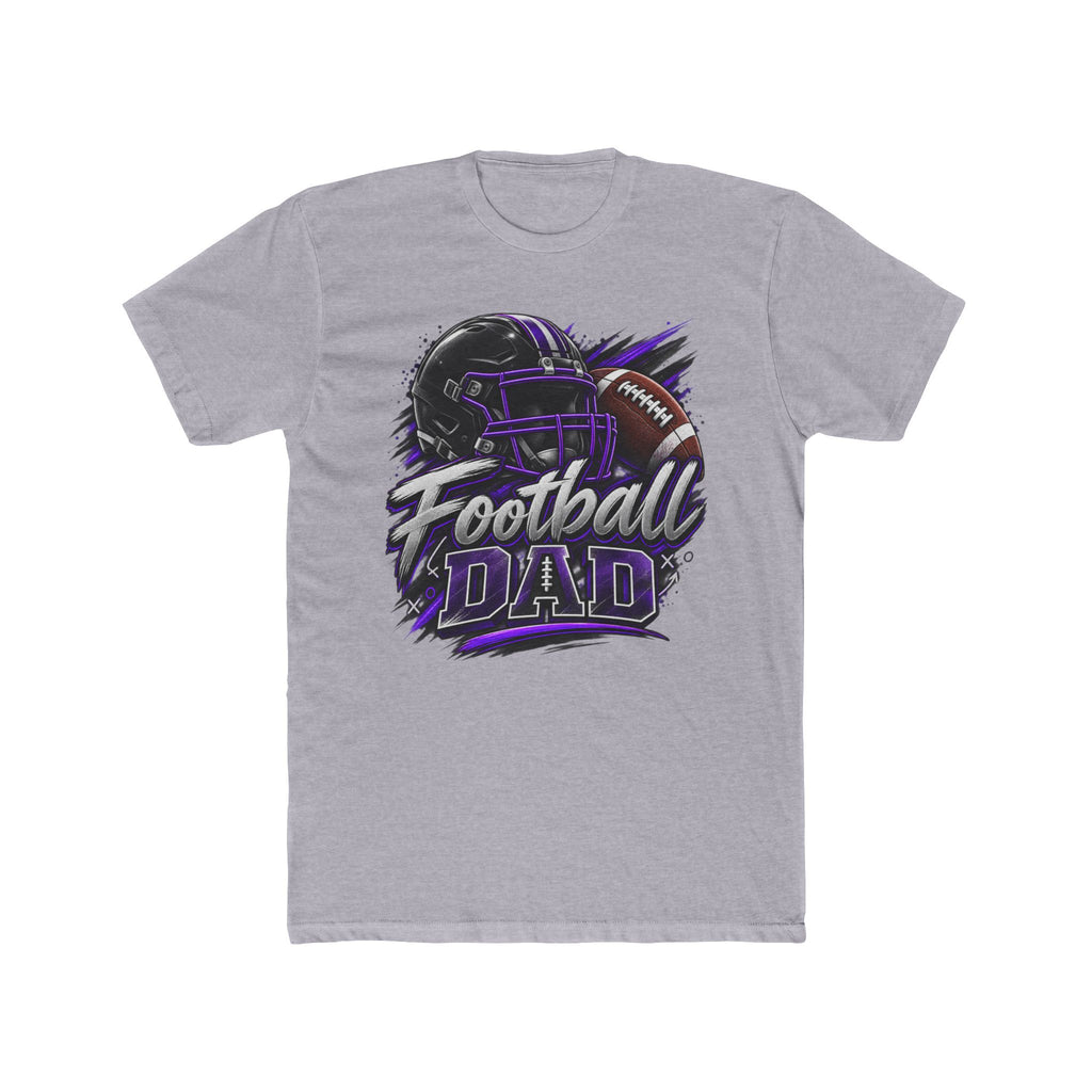 Football Dad T-Shirt — Helmet & Football Graphic Tee for Proud Sports Parents